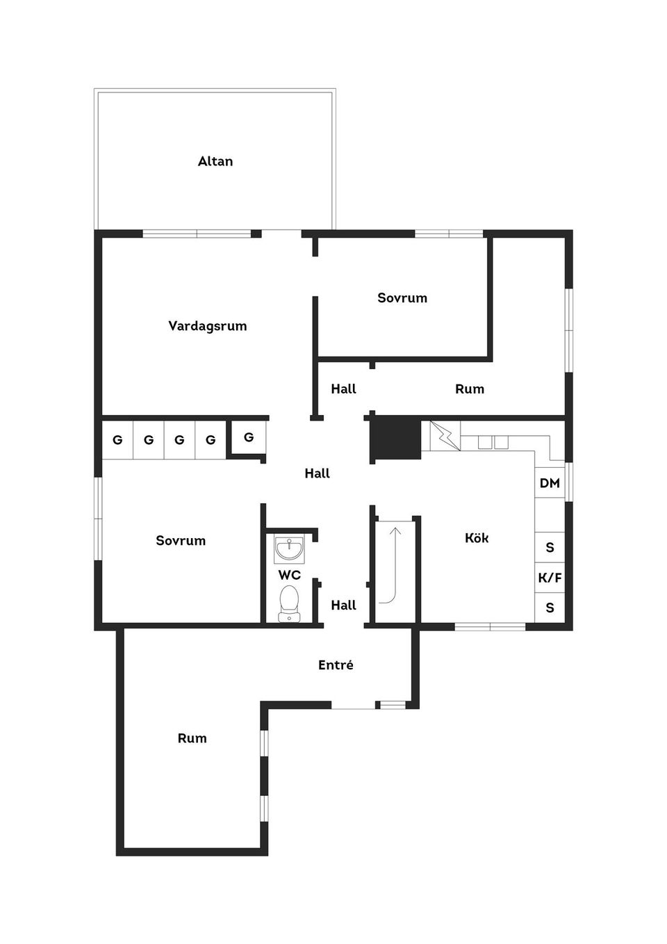 Villa, Västra Genvägen 2, Bergvik, Söderhamn