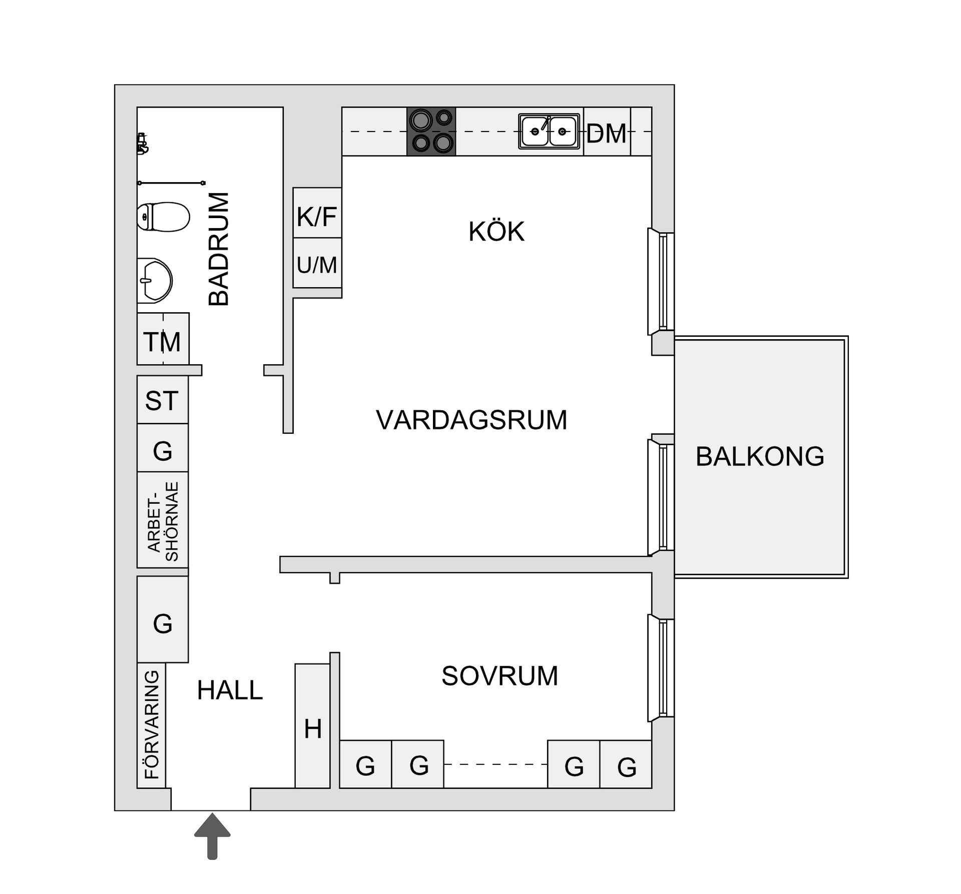 Bostadsrätt, Marieviksgatan 41, 4tr, Liljeholmskajen, Stockholm