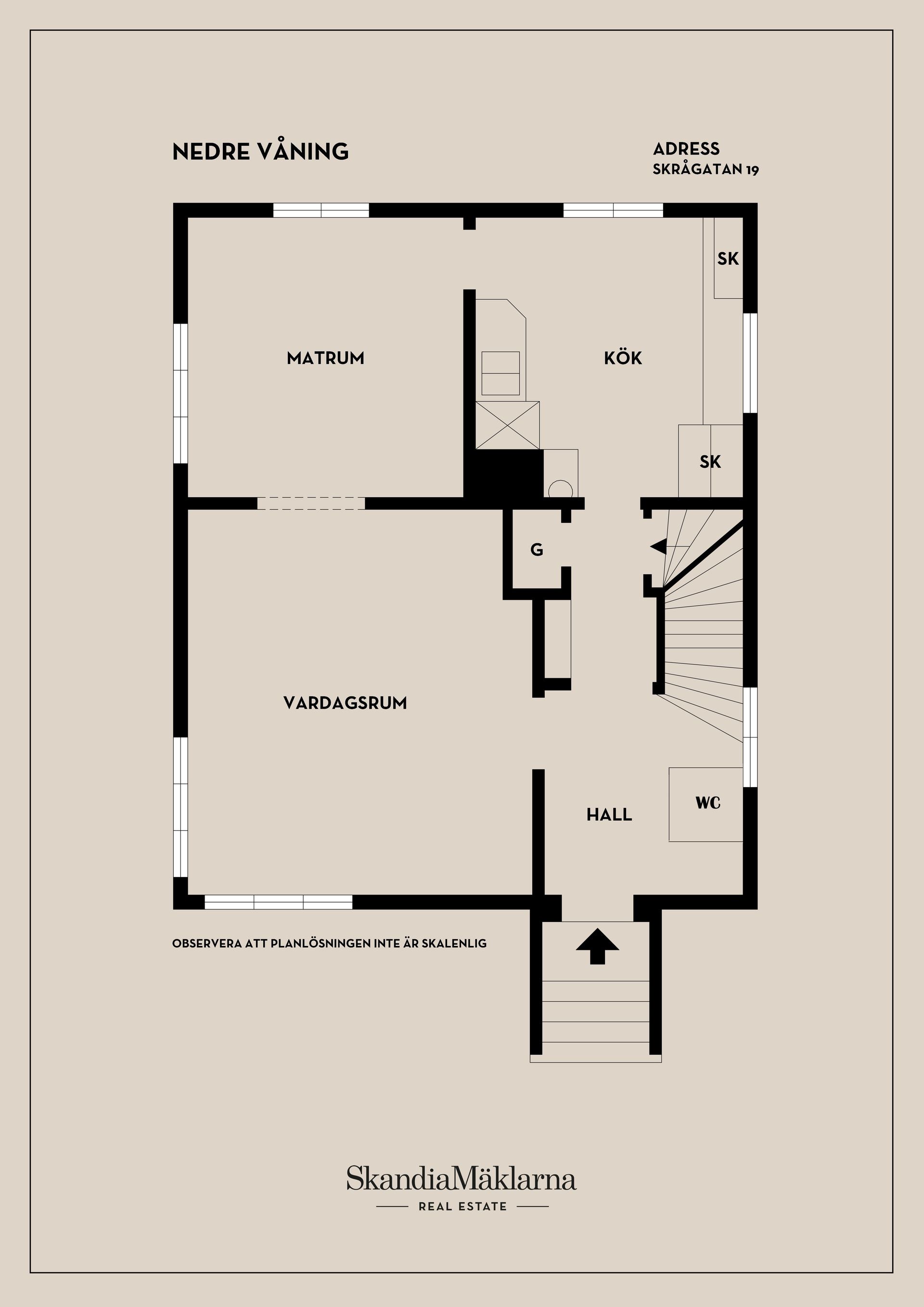 Villa, Skrågatan 19, Kristiansborg, Västerås