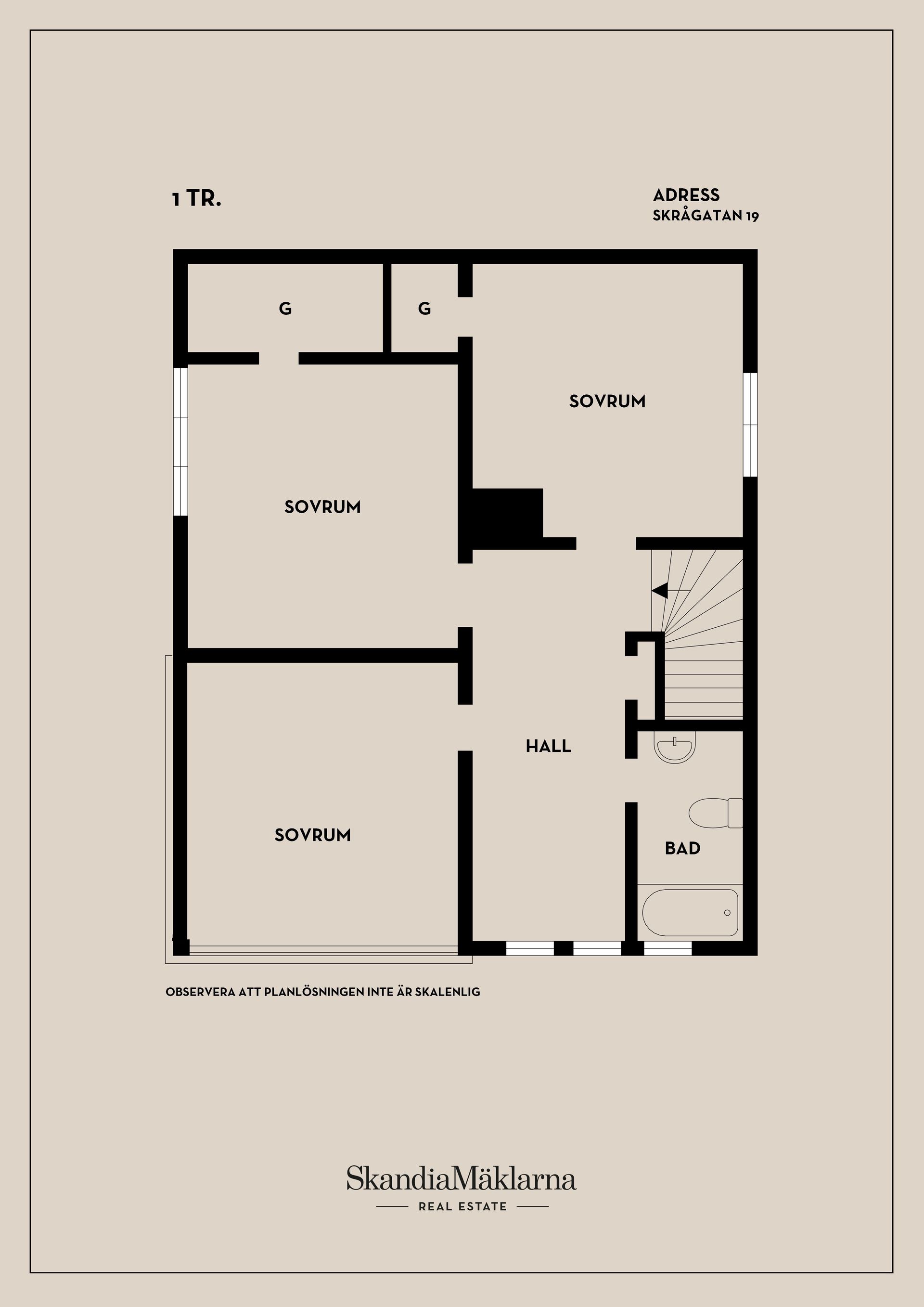 Villa, Skrågatan 19, Kristiansborg, Västerås