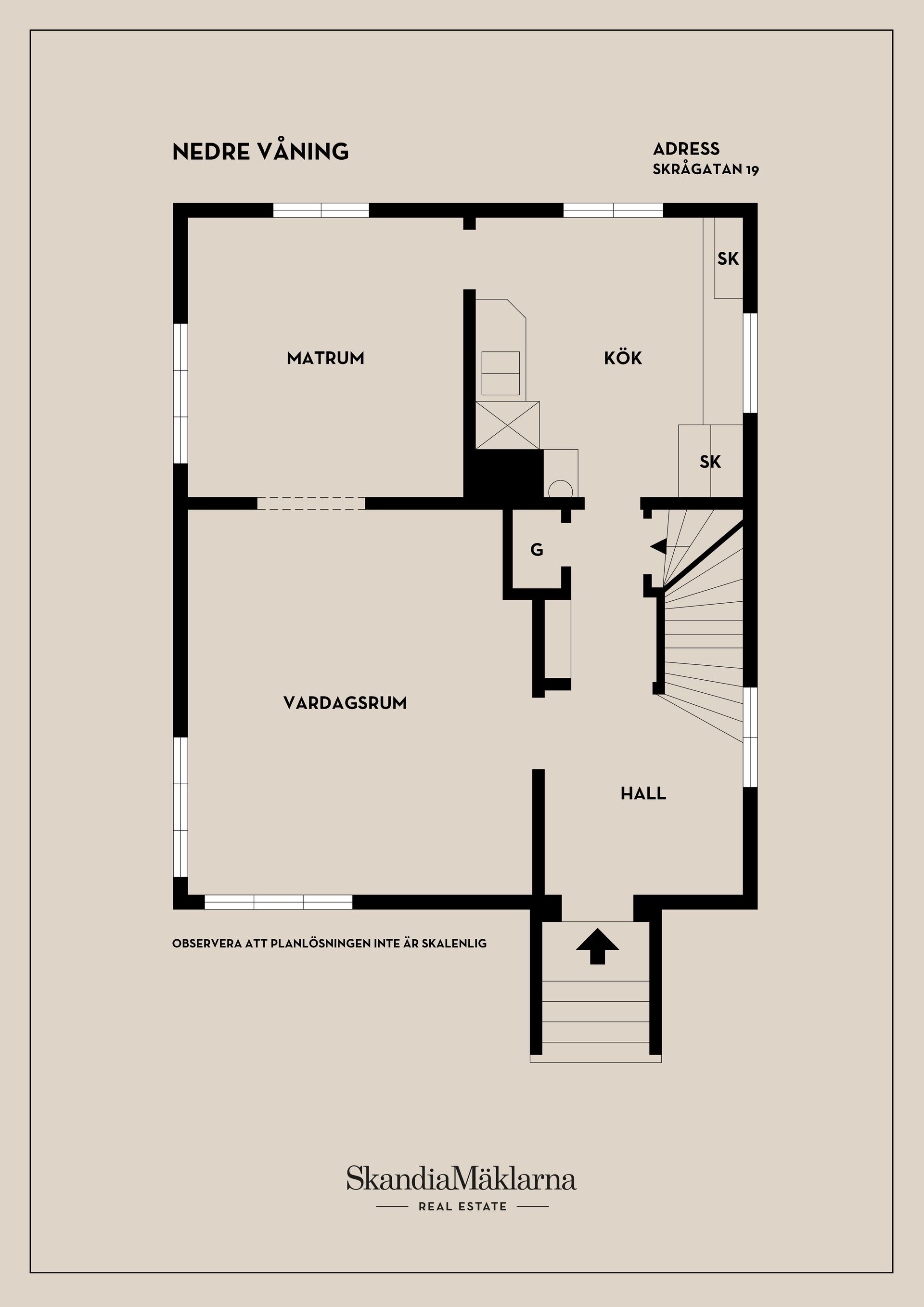 Villa, Skrågatan 19, Kristiansborg, Västerås