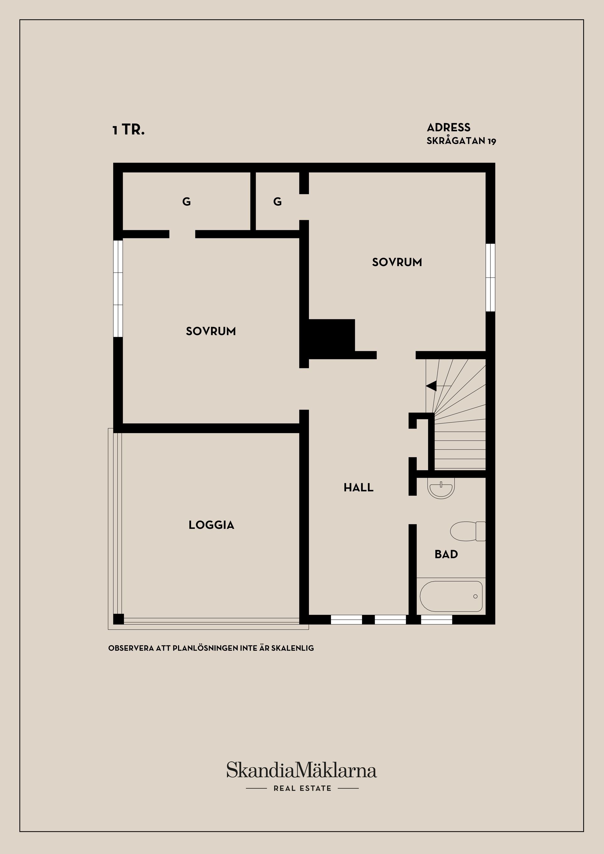 Villa, Skrågatan 19, Kristiansborg, Västerås