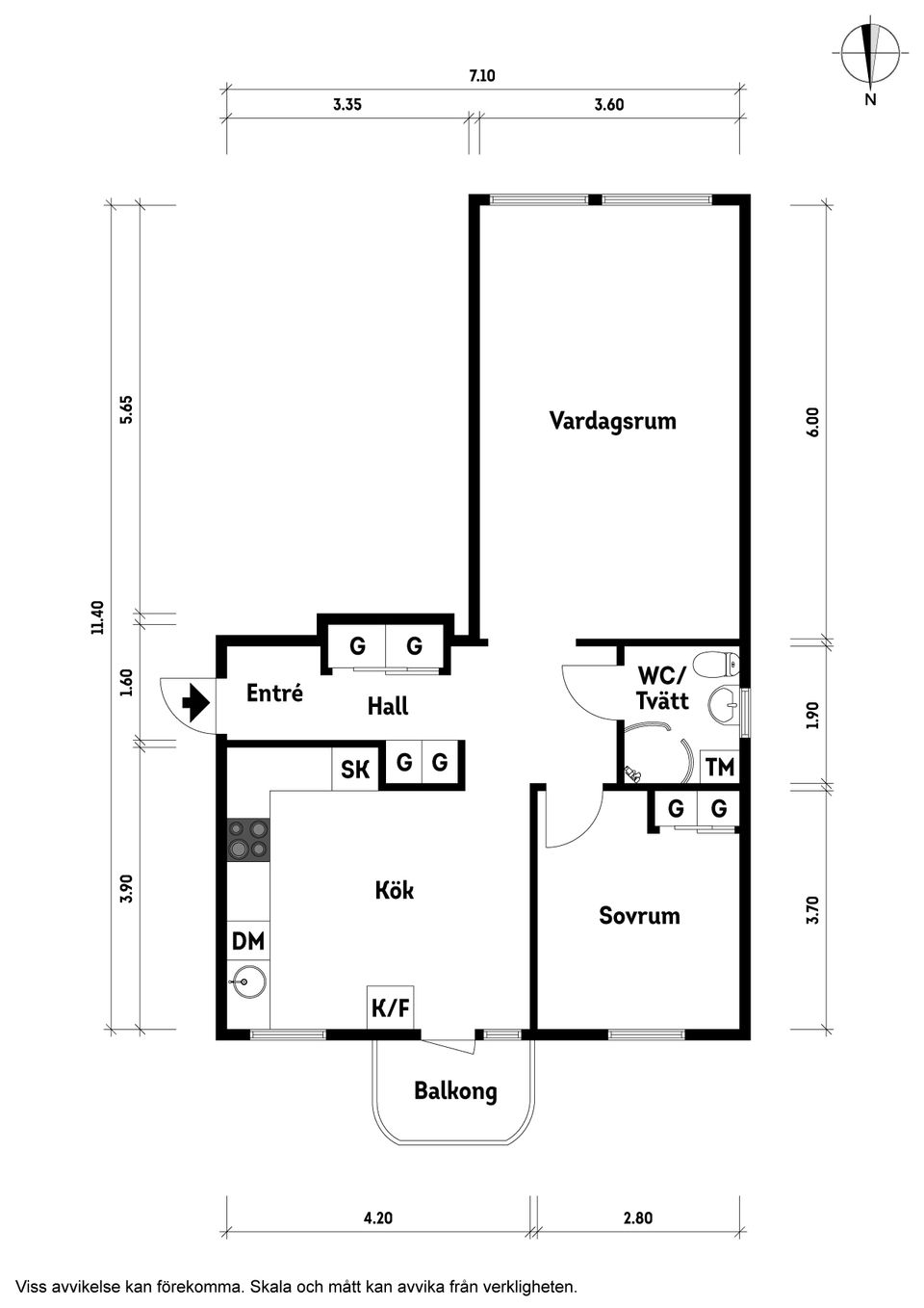 Bostadsrätt, Sundsgatan 22A, Centrum, Vänersborg