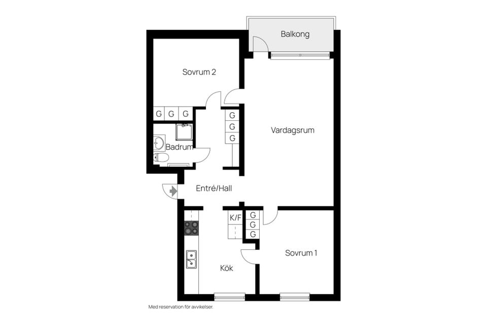 Bostadsrätt, Hantverksgränd 3c, Centrum, Varberg