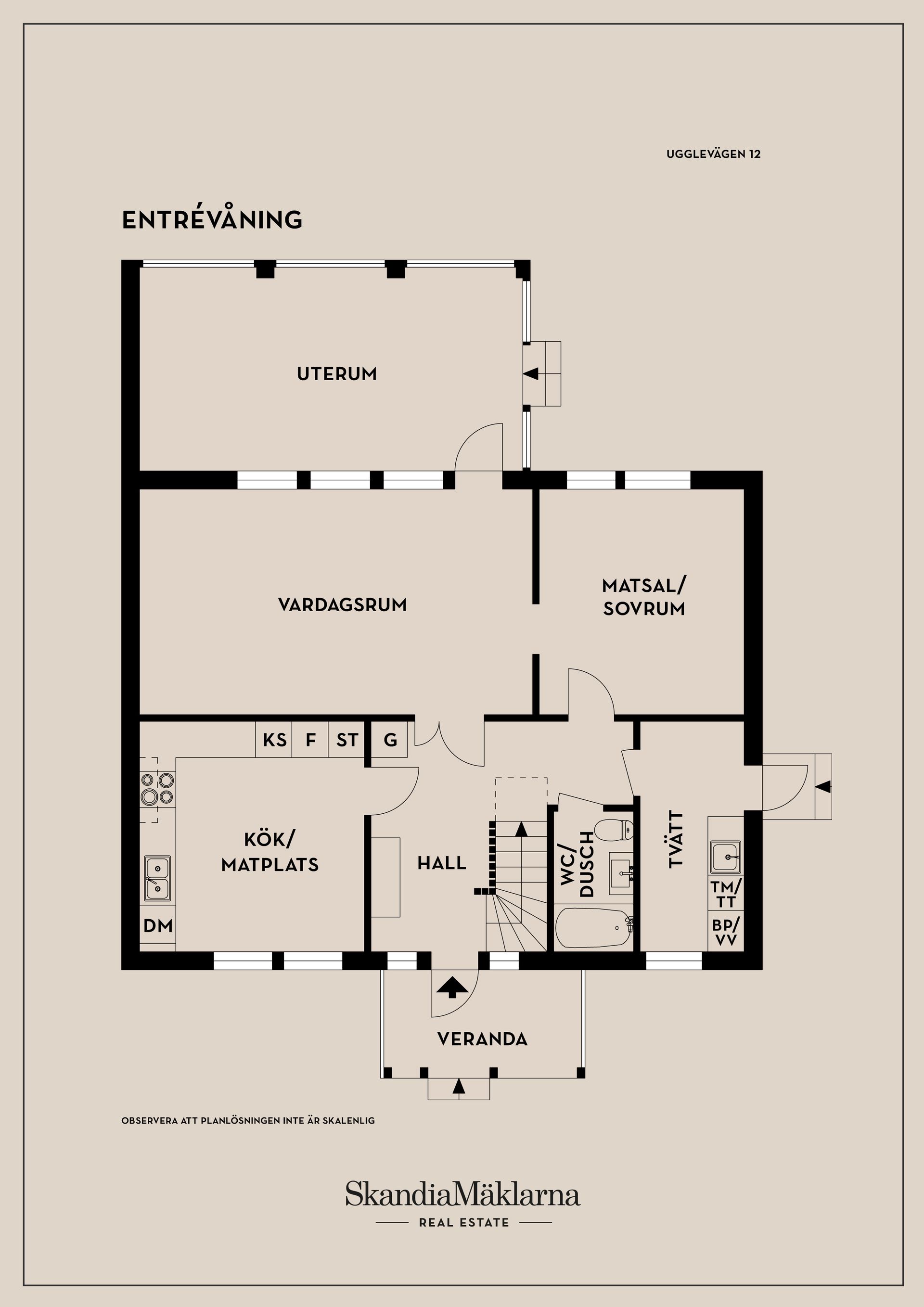 Villa, Ugglevägen 12, Skäcklinge, Botkyrka