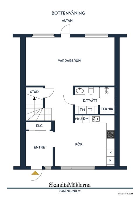 Radhus, Rosenlund 82, Lövnäs, Hammarö