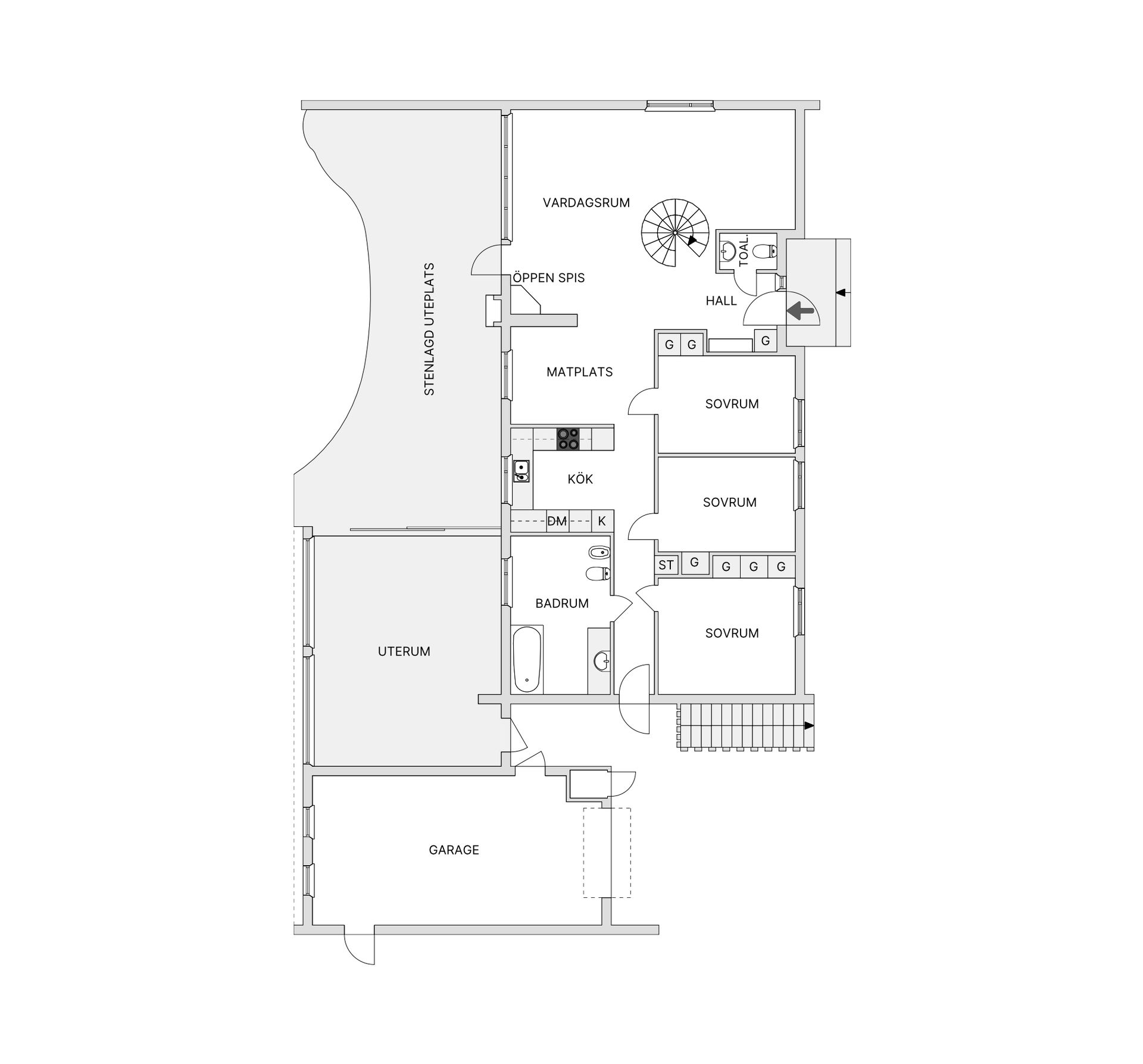 Villa, Falkgatan 16, Vittsjö, Hässleholm