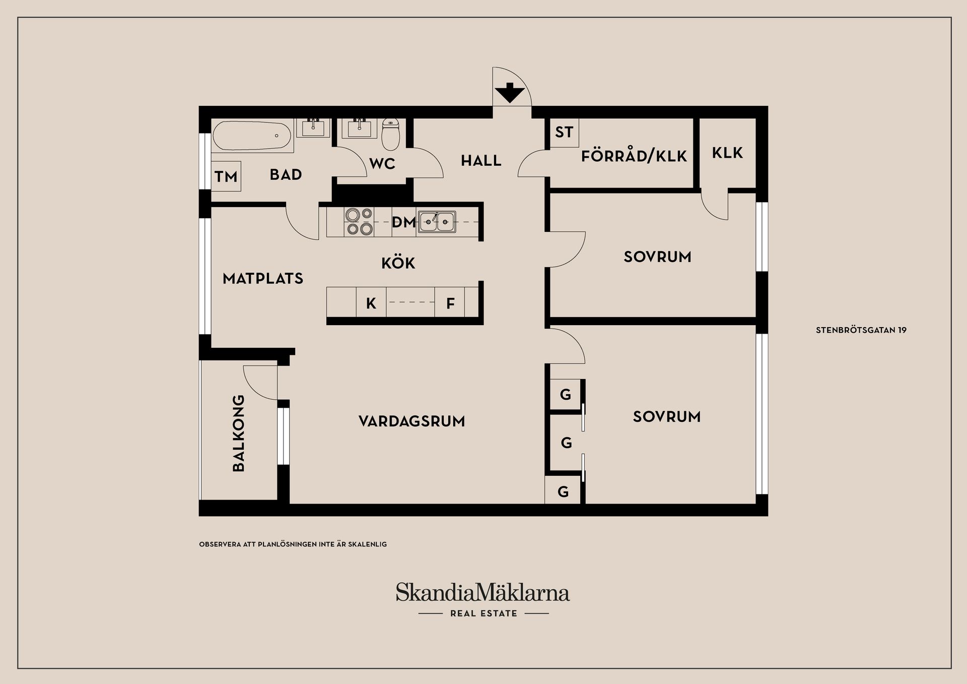 Bostadsrätt, Stenbrötsgatan 19, Tornhagen, Linköping