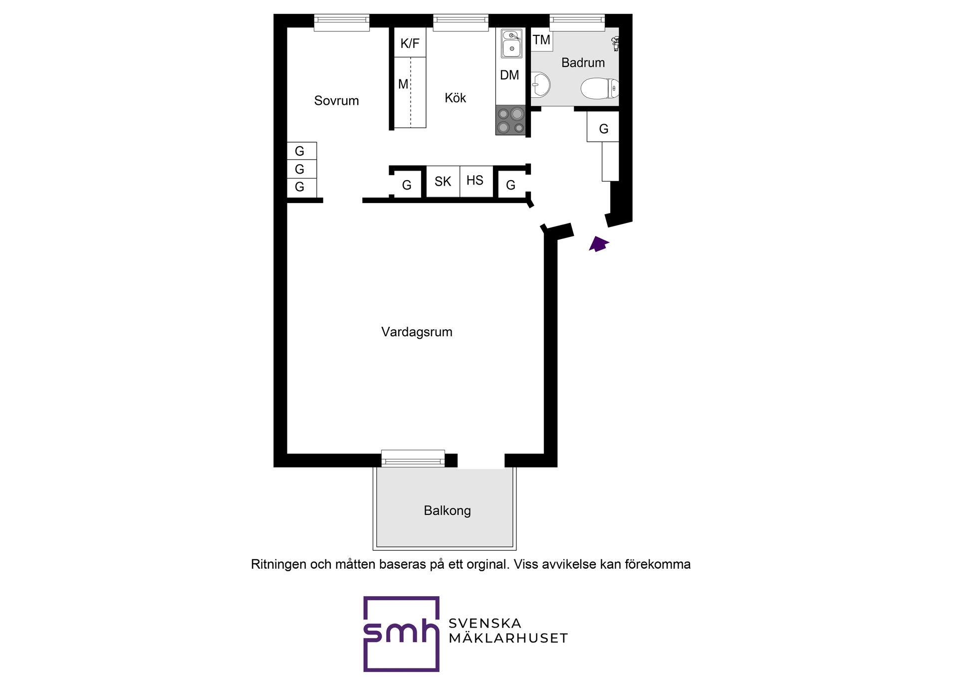 Bostadsrätt, Riksbyvägen 26 1tr, Bromma / Riksby, Stockholm
