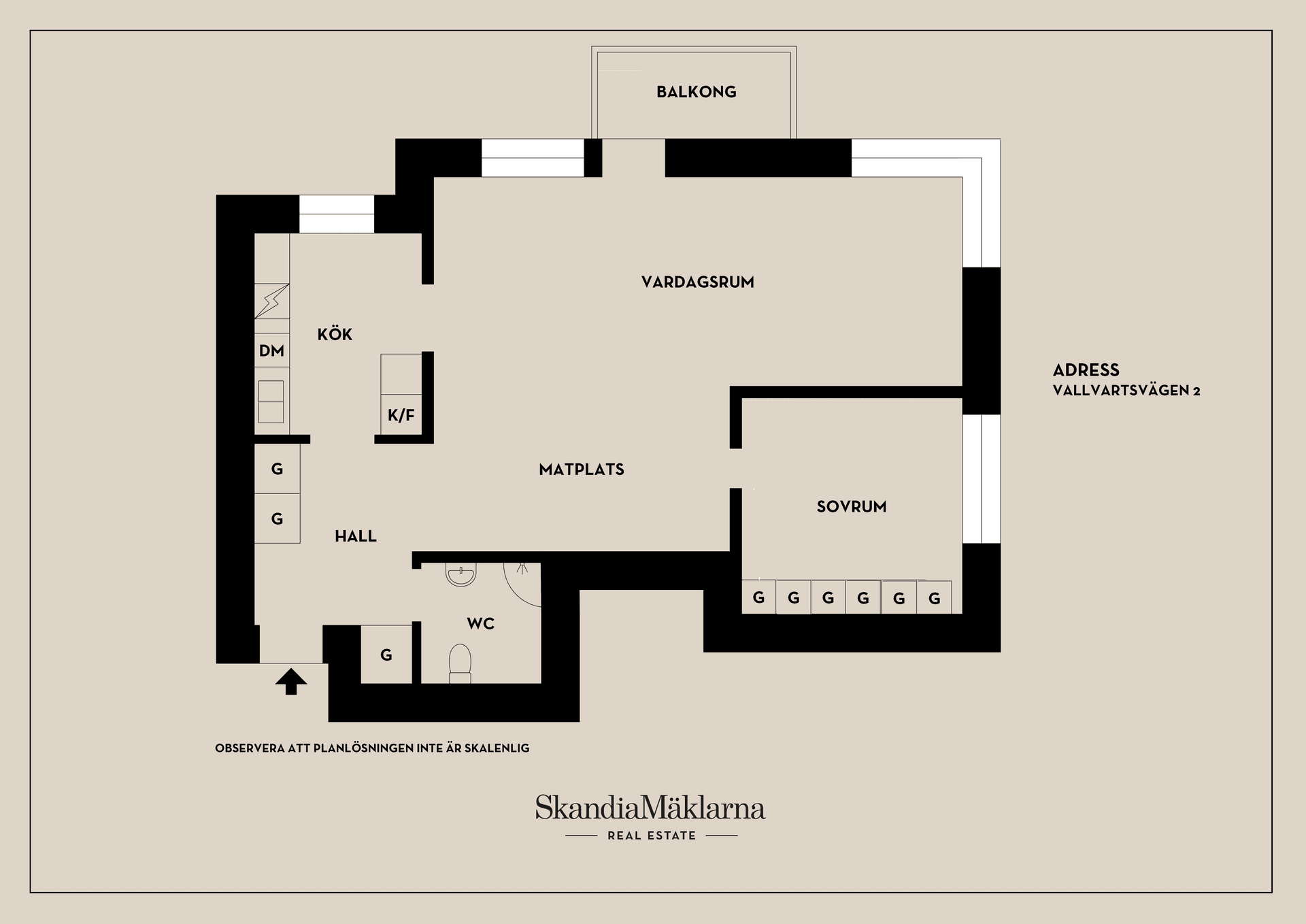 Bostadsrätt, Vallfartsvägen 2, Aspudden, Stockholm