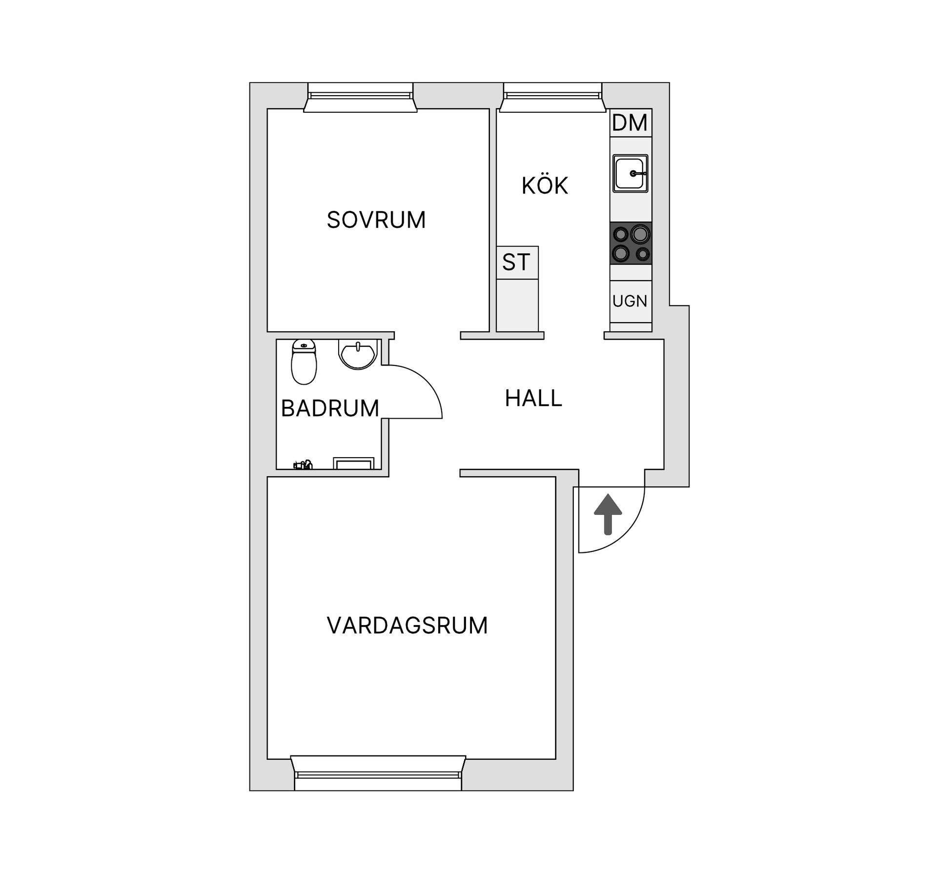 Bostadsrätt, Kullagatan 1A, Hässleholm - Stattena, Hässleholm