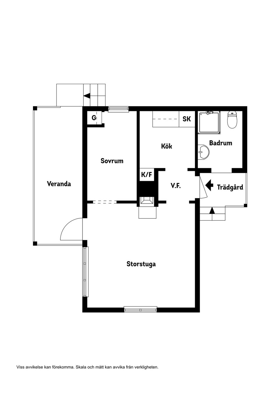 Villa, Sjöbäcksvägen 5, Odensala, Östersund