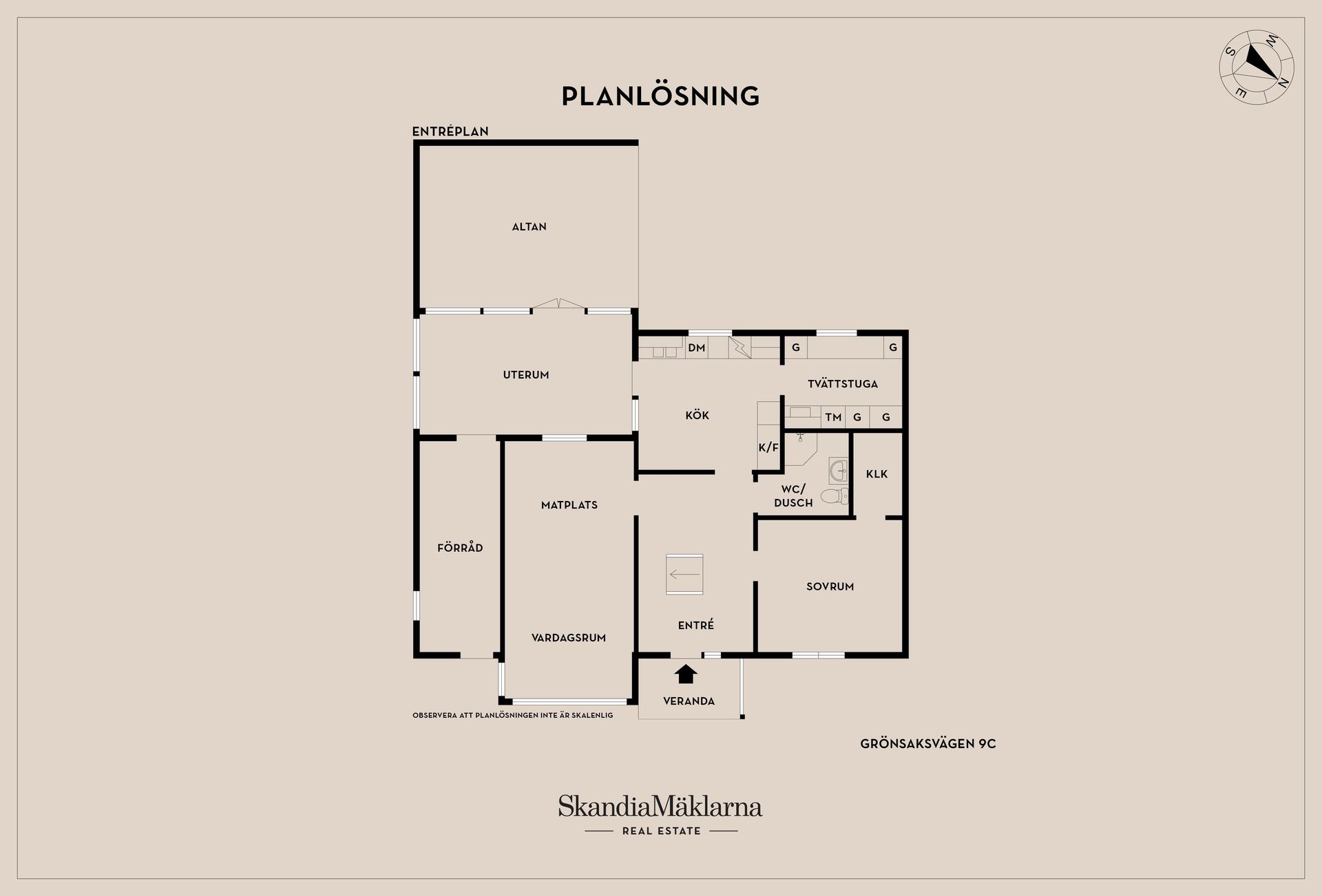 Radhus, Grönsaksvägen 9C, Östra, Mjölby