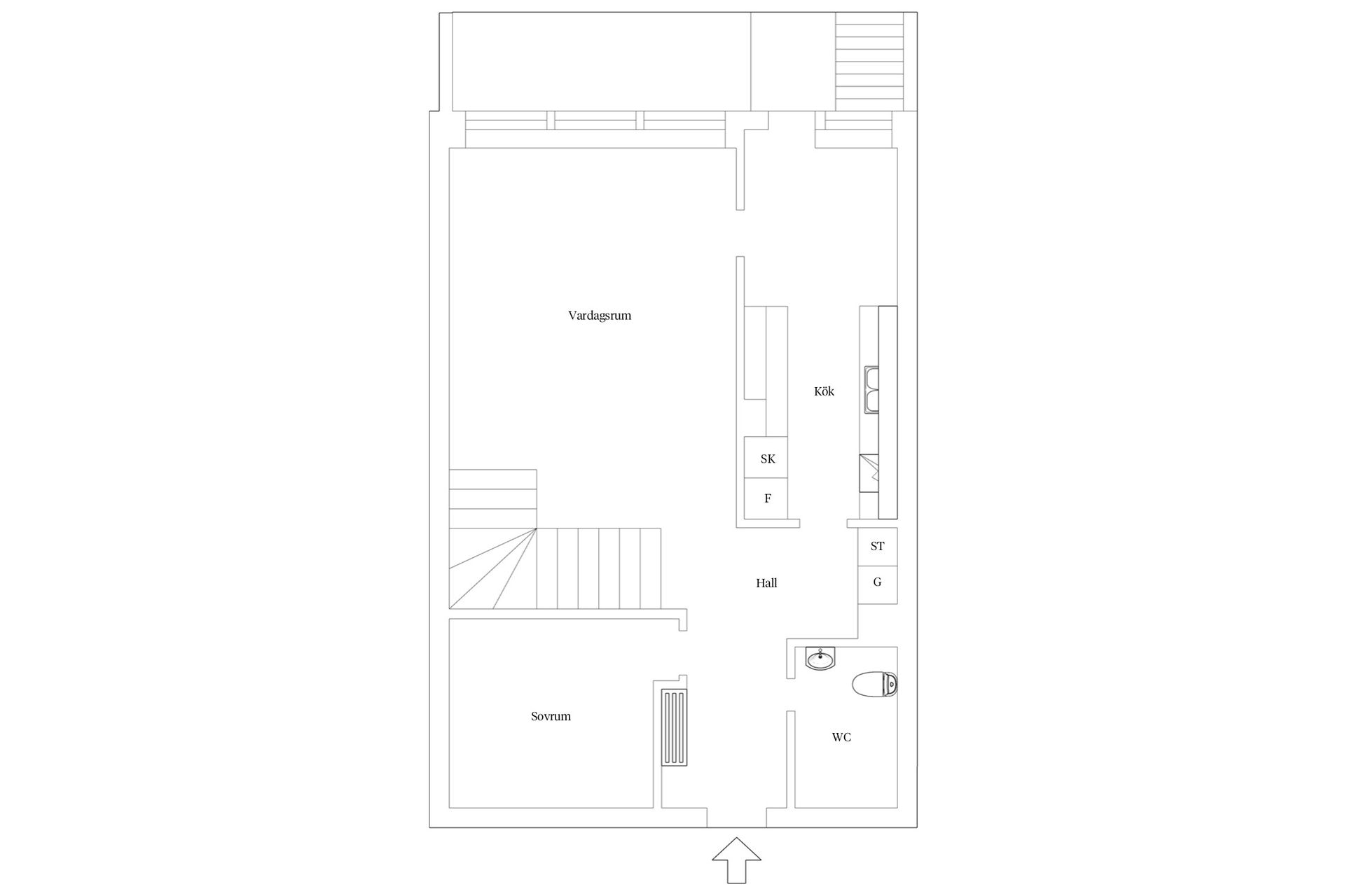 Radhus, Flintlåsgatan 57, Backa, Ystad