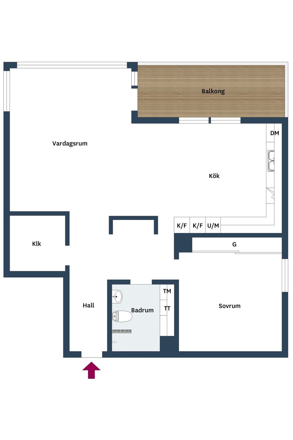 Bostadsrätt, Klippan 1E, Majorna, Göteborg