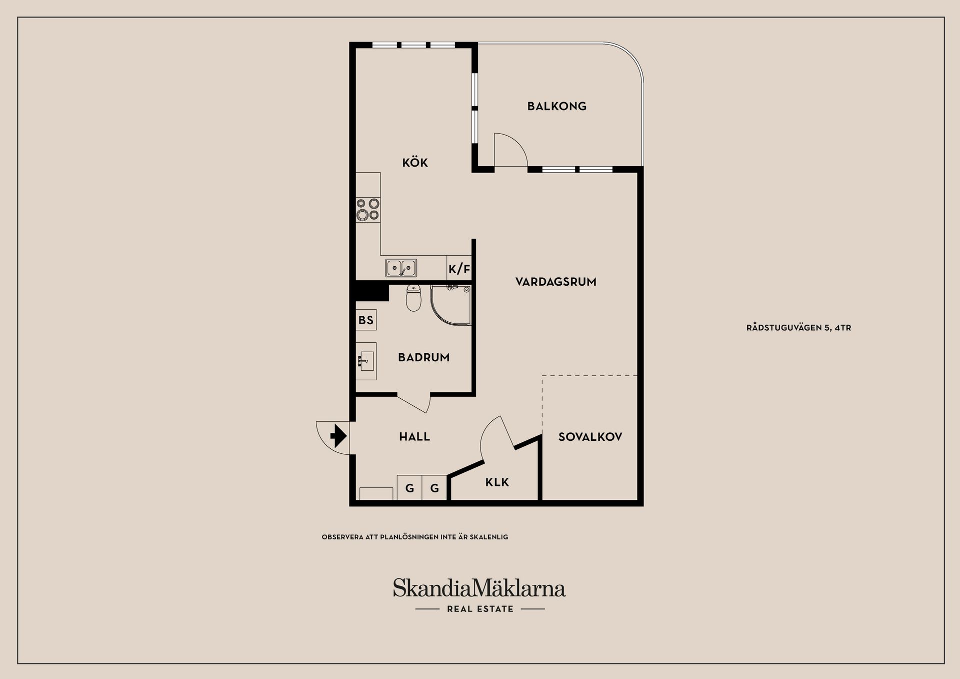 Bostadsrätt, Rådstuguvägen 5, 4tr, Centrala Huddinge, Huddinge