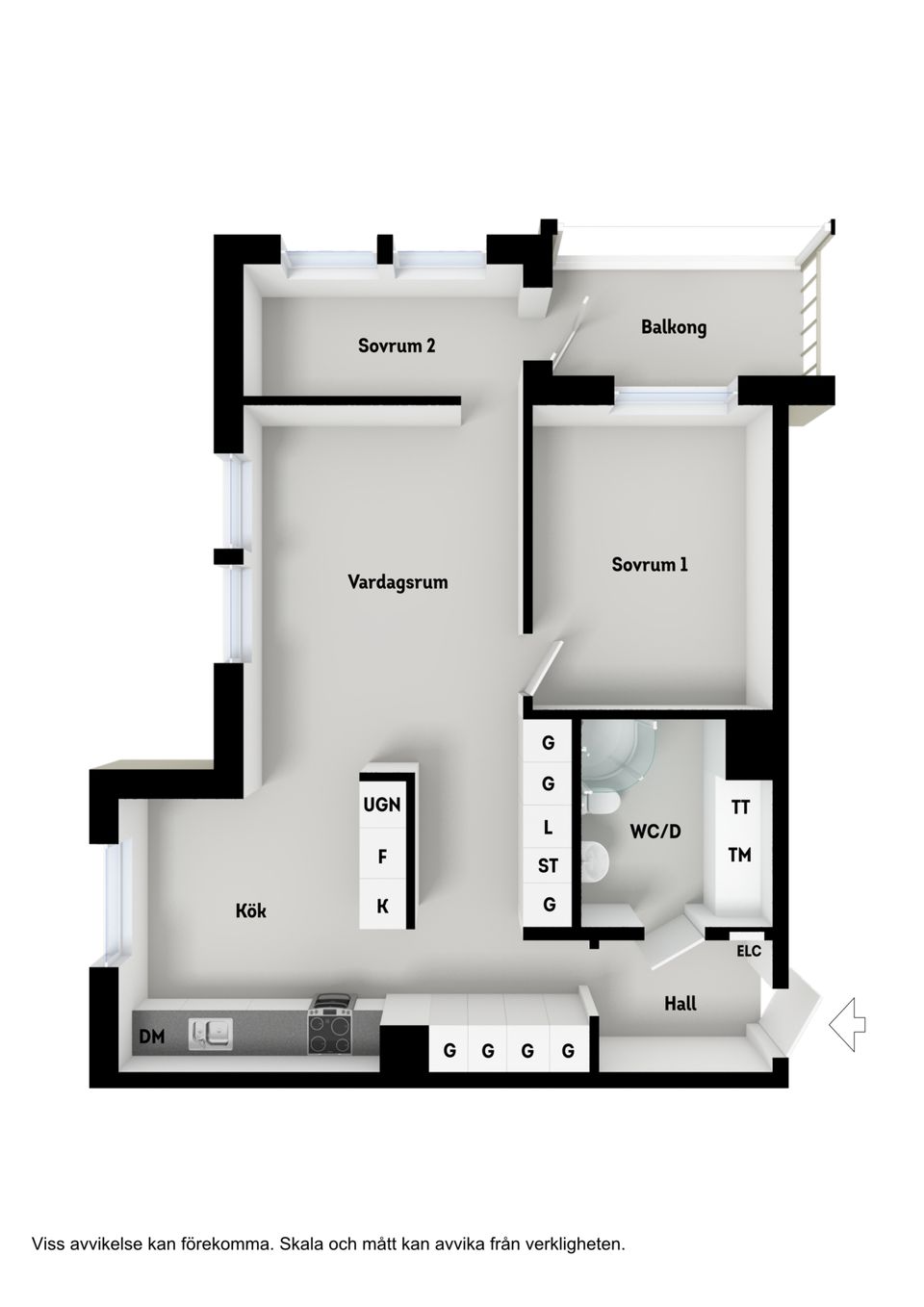 Bostadsrätt, Lotta Svärds Gränd 9, Hägersten / Fruängen, Stockholm