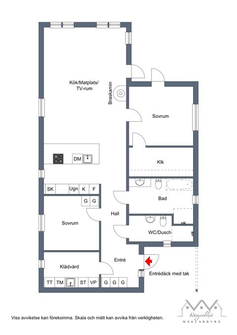 Villa, Kronogårdsvägen 14, Öråker, Upplands-Bro