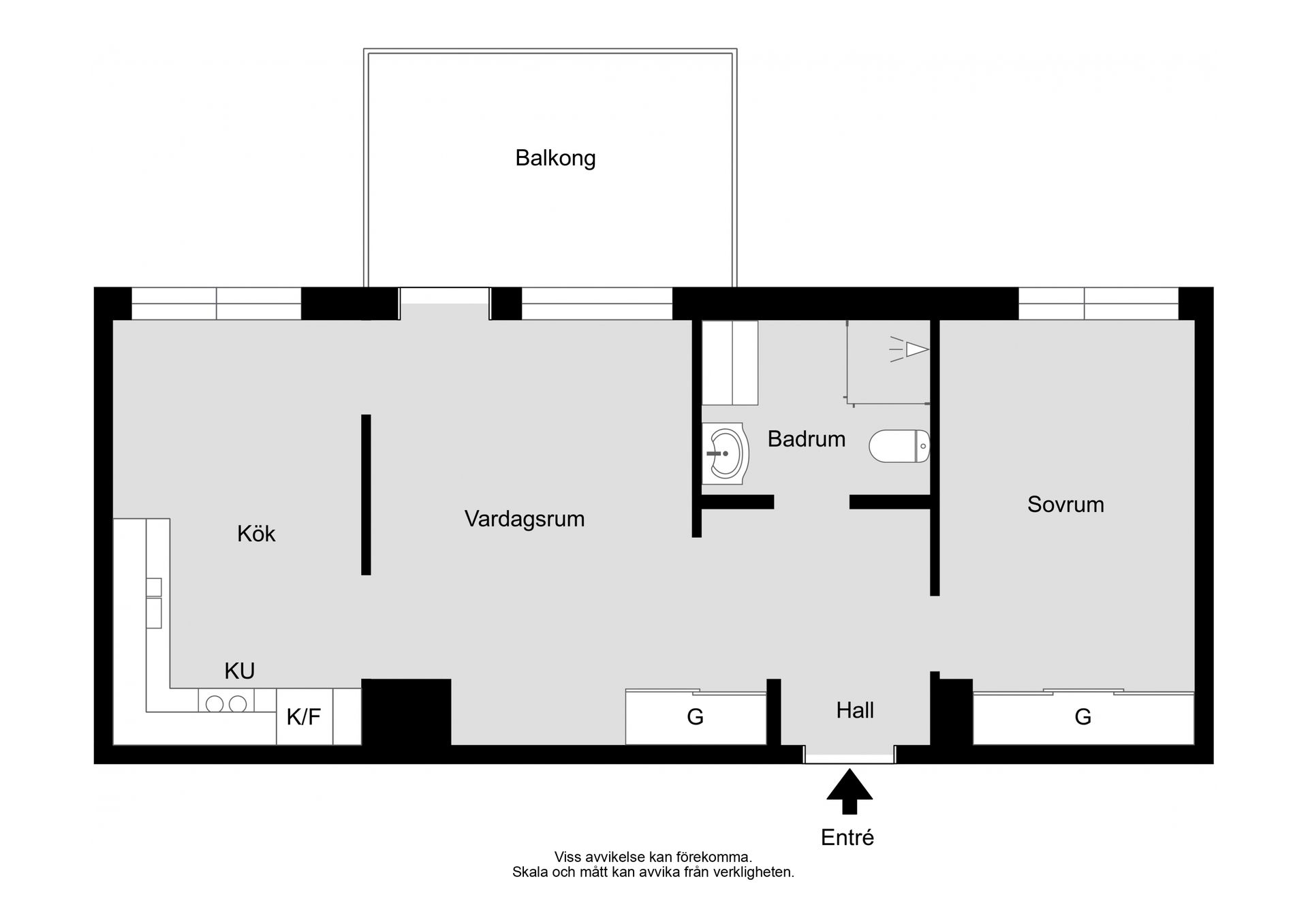 Bostadsrätt, Bobingatan 2, Kungsängen / Industristaden, Uppsala
