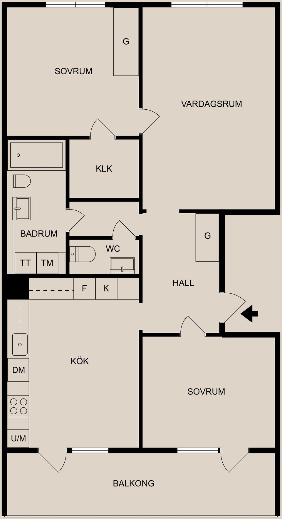 Bostadsrätt, Gråbergsgatan 55, Vilbergen, Norrköping