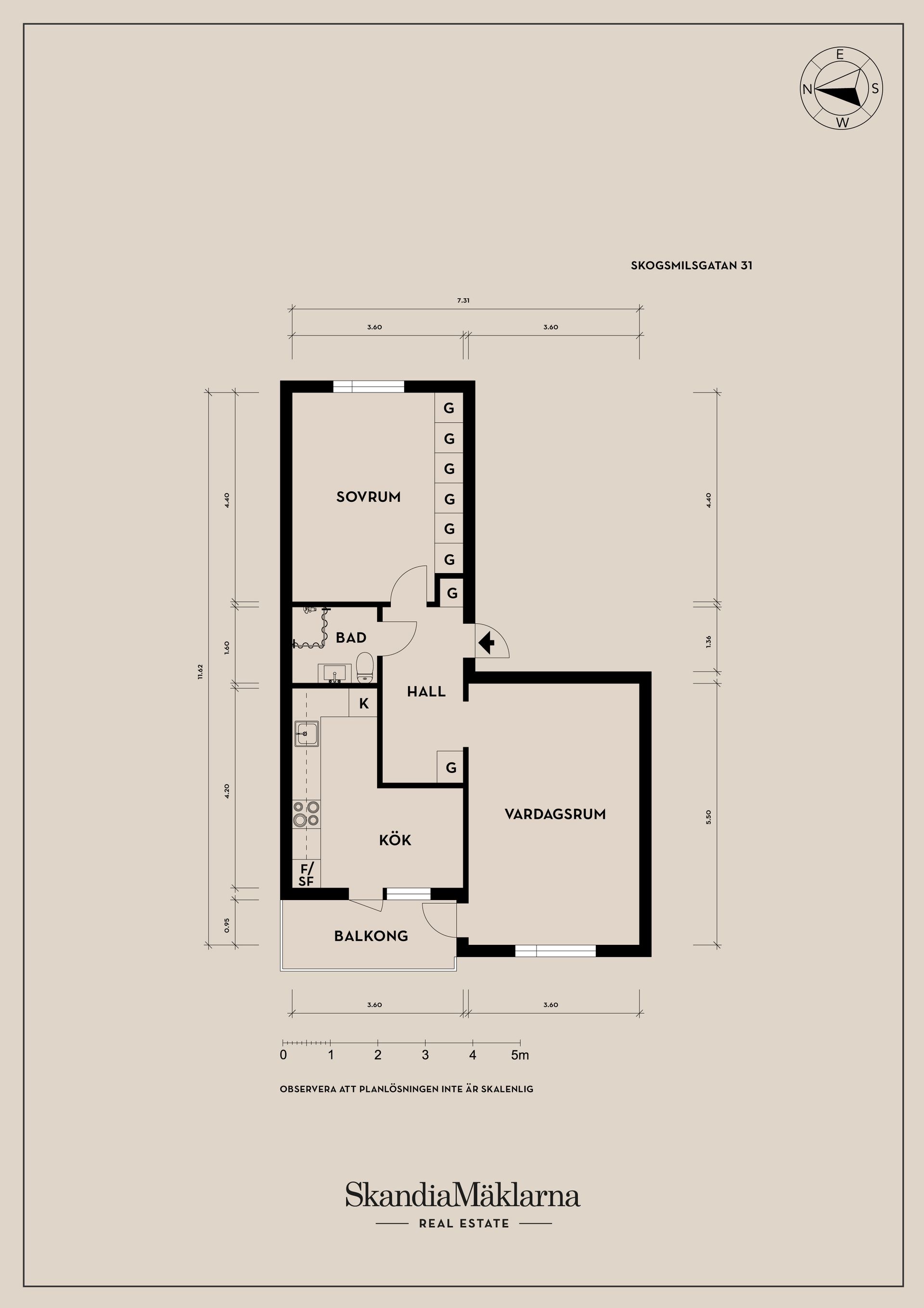 Bostadsrätt, Skogsmilsgatan 31, Högsbo/Kaverös, Göteborg