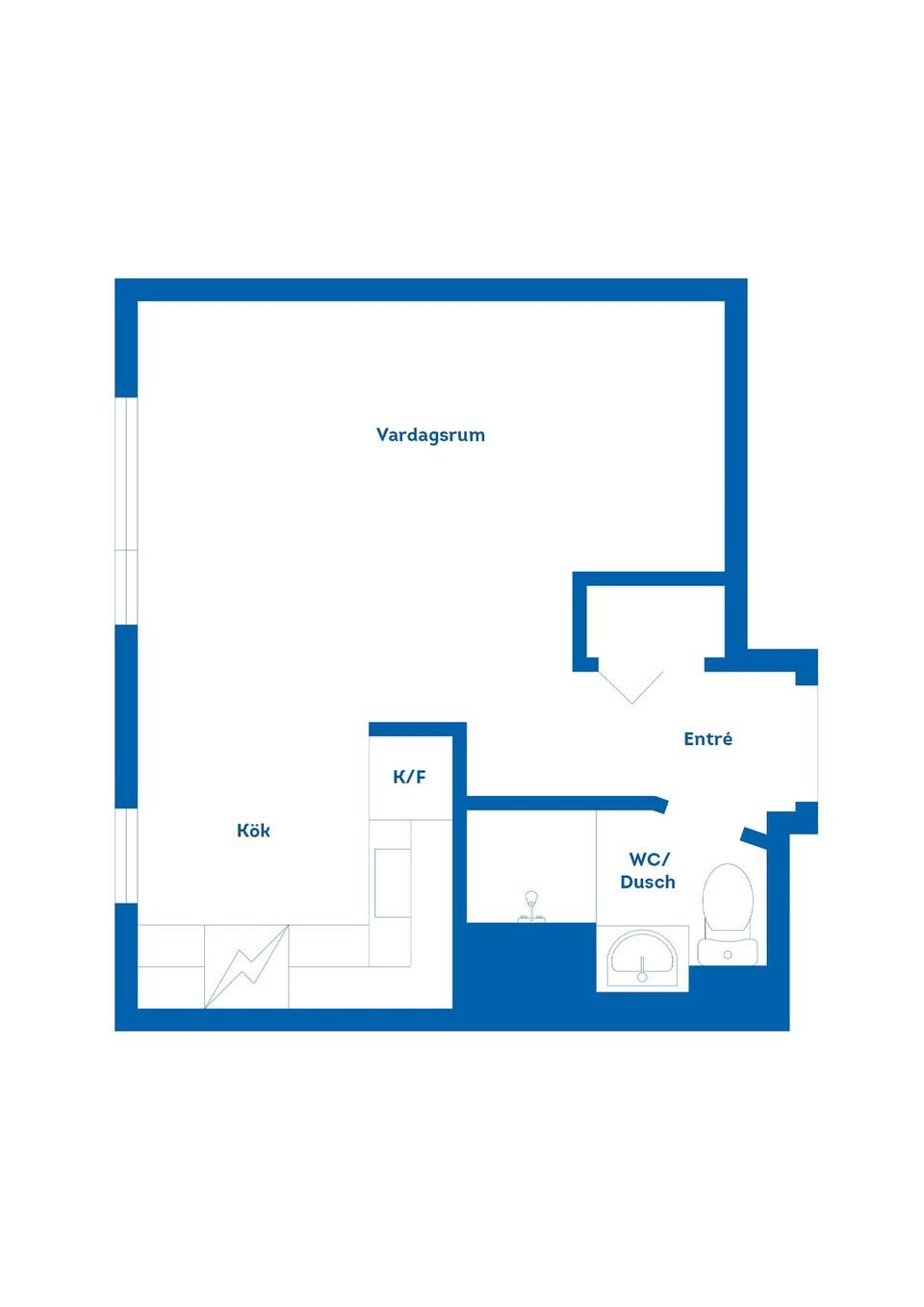 Bostadsrätt, Brändströmsgatan 9A, Väster, Gävle