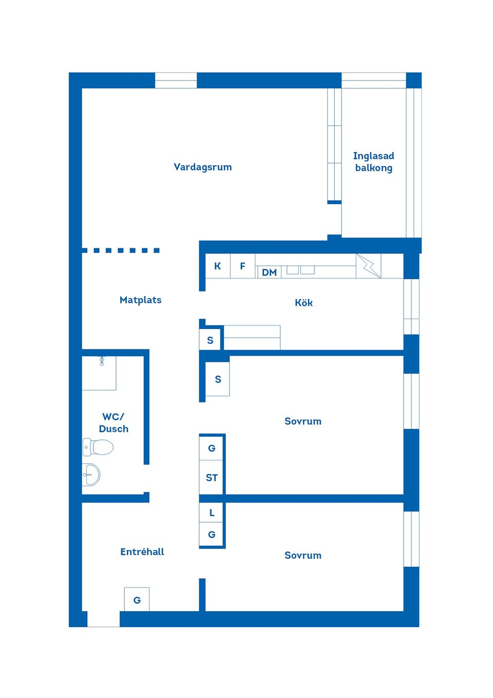 Bostadsrätt, Sandgatan 39A, Centrum, Falkenberg
