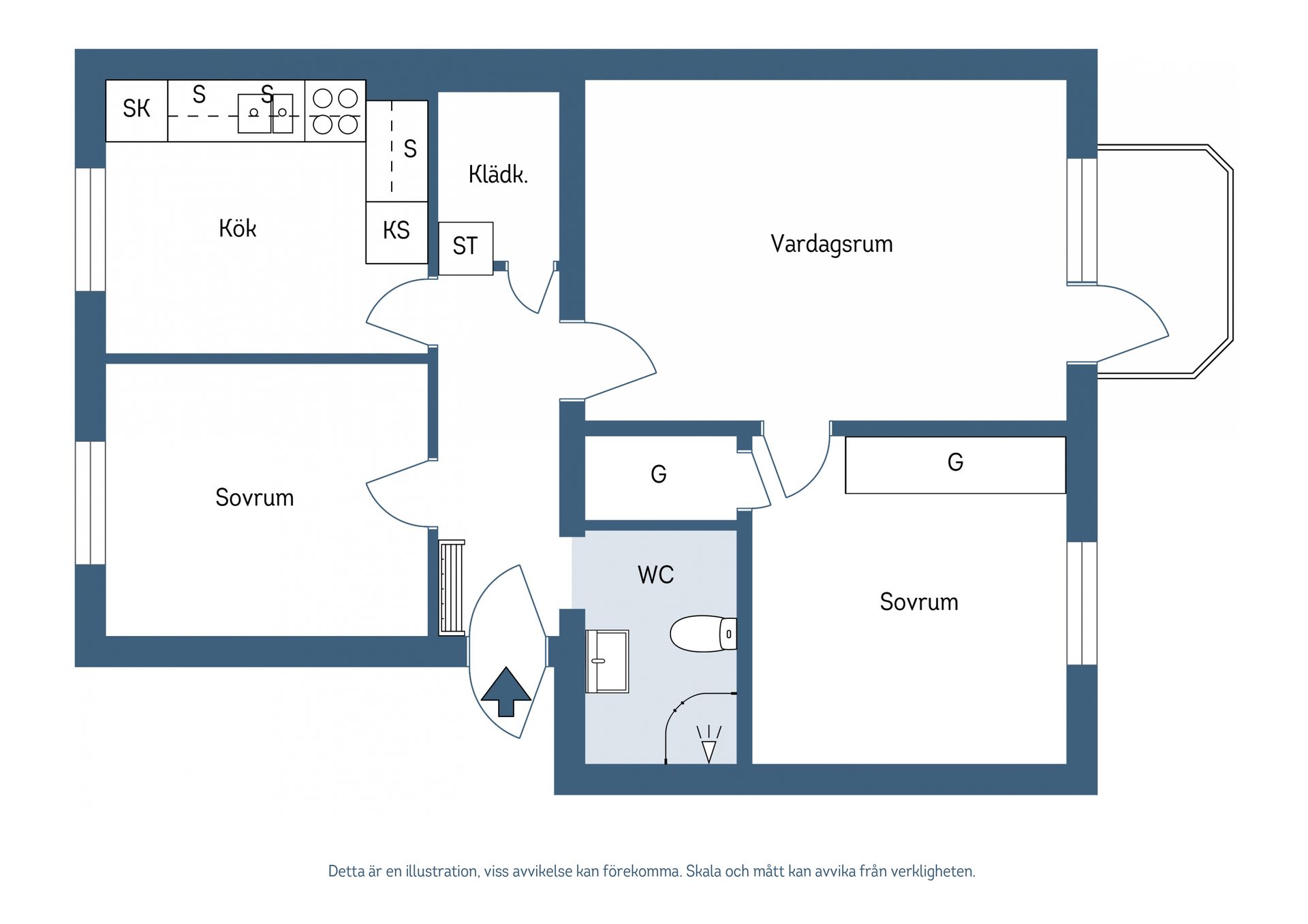 Bostadsrätt, Rådhusallén 14C, Tierp