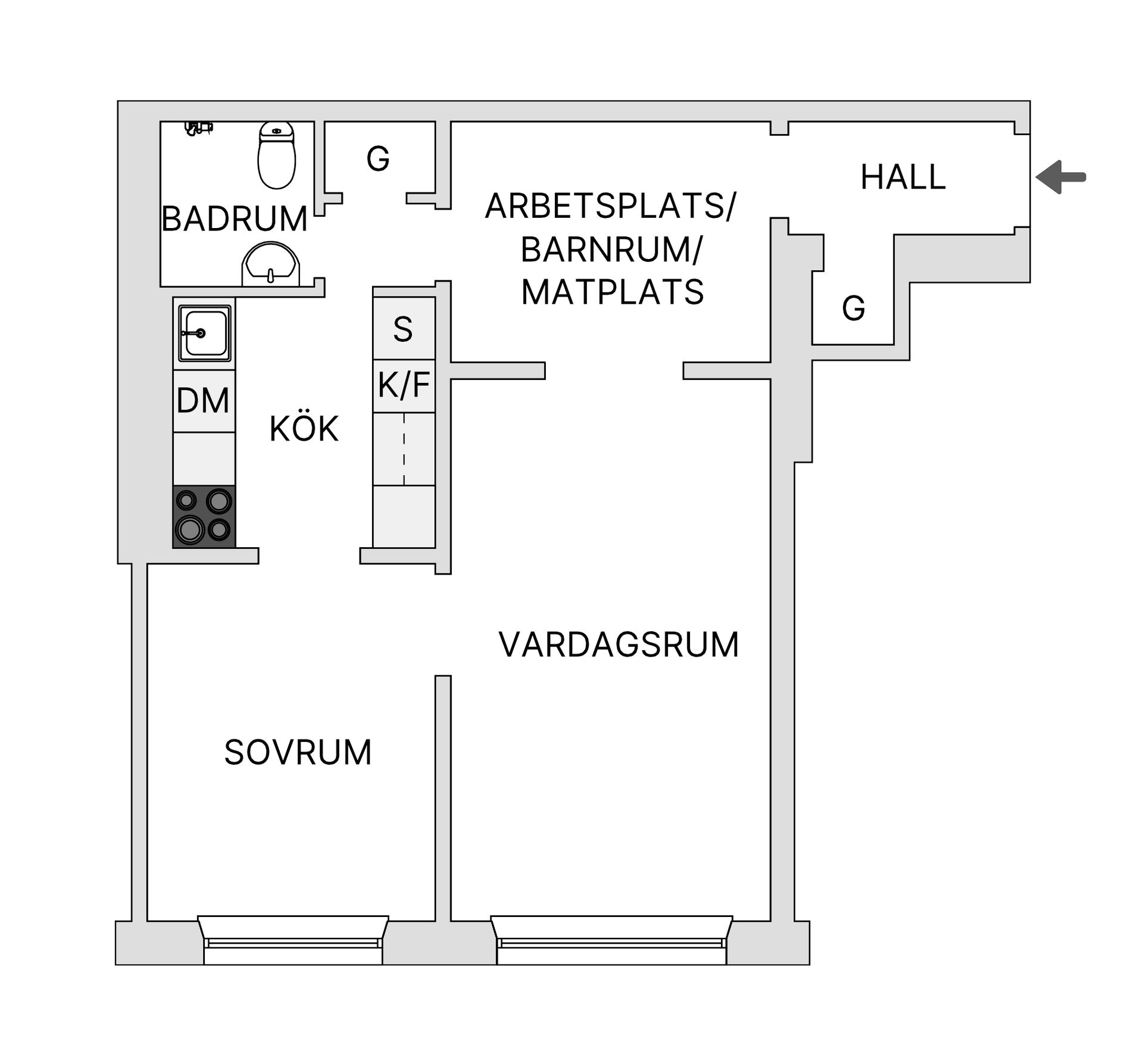 Bostadsrätt, Lundagatan 44B, Södermalm - Skinnarviksberget, Stockholm