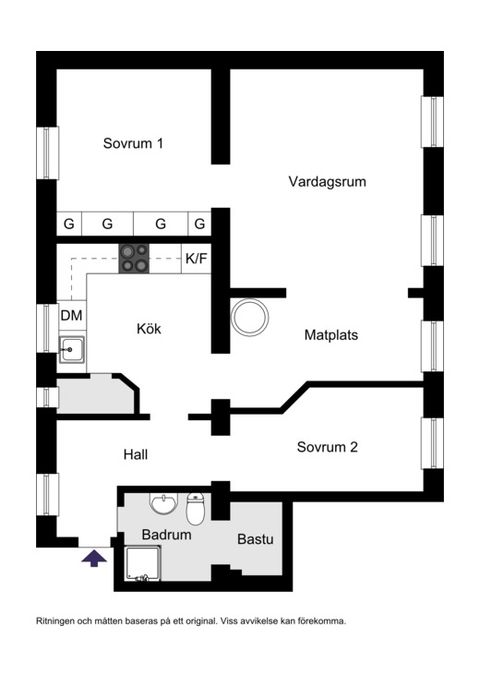 Bostadsrätt, Åkersgränd 6A, Halmstad centrum, Halmstad