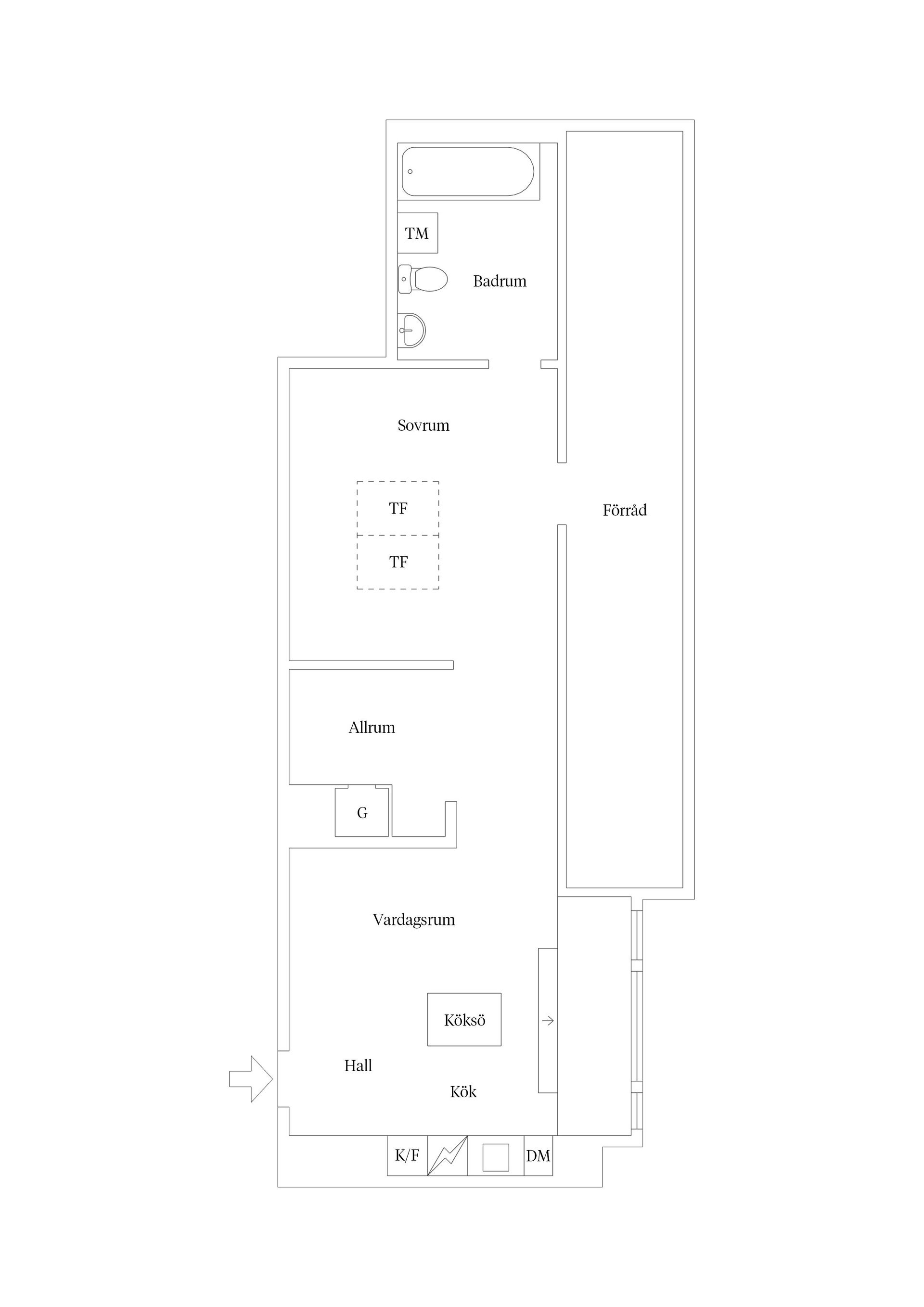 Bostadsrätt, Drottninggatan 25, Centralt, Gävle