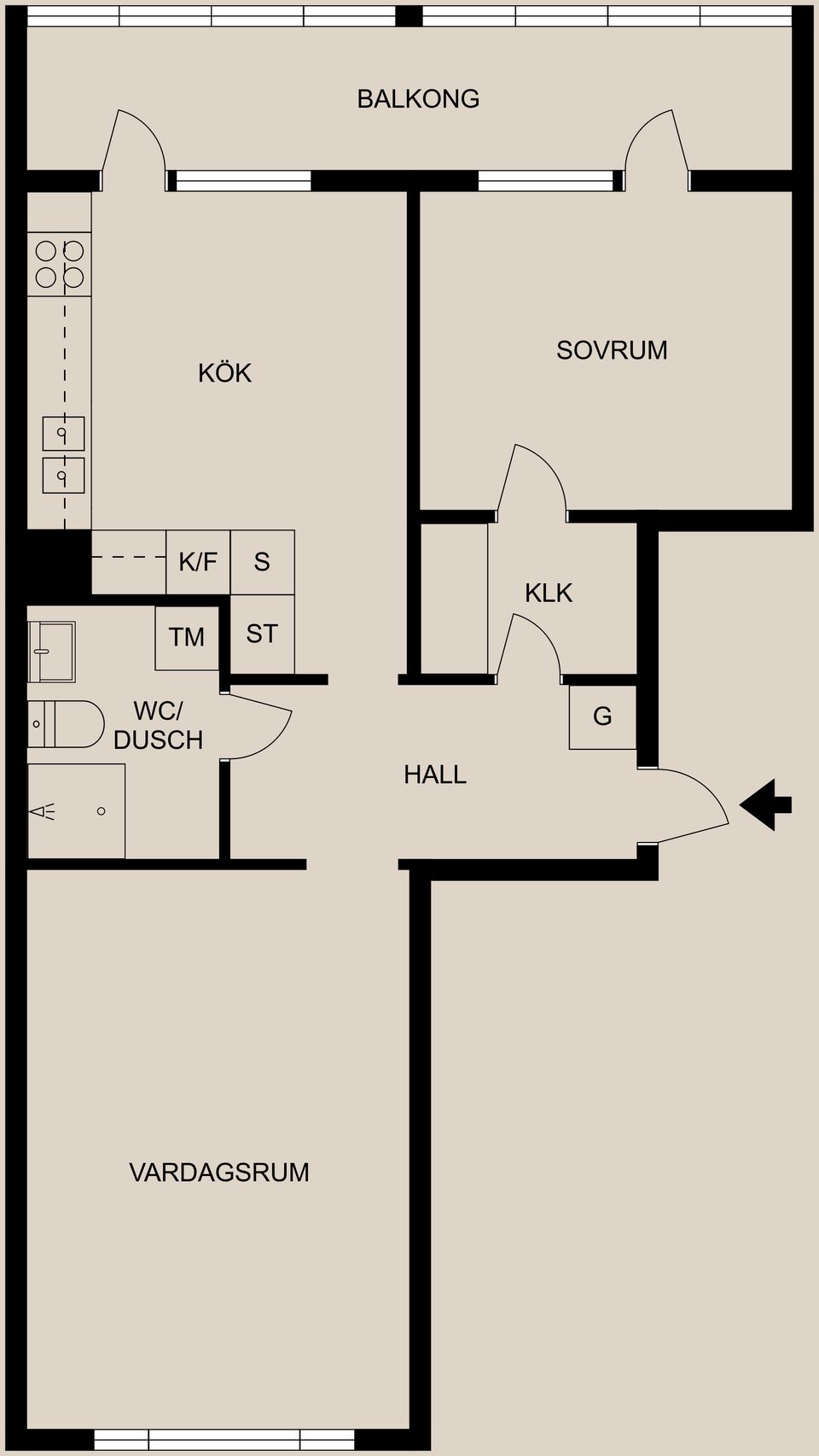 Bostadsrätt, Gråbergsgatan 3, Vilbergen, Norrköping