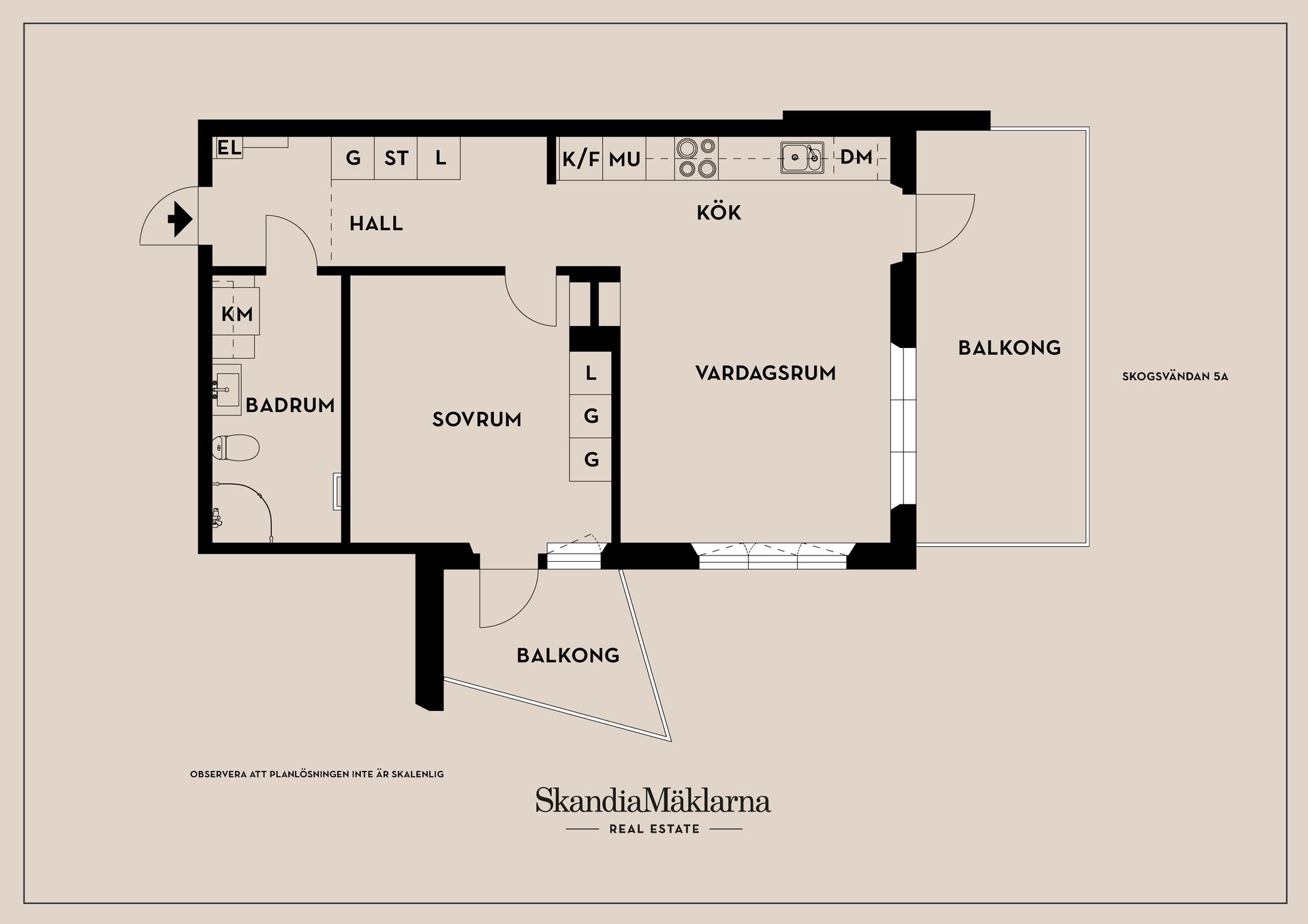 Bostadsrätt, Skogsvändan 5A, Hjulsbro, Linköping