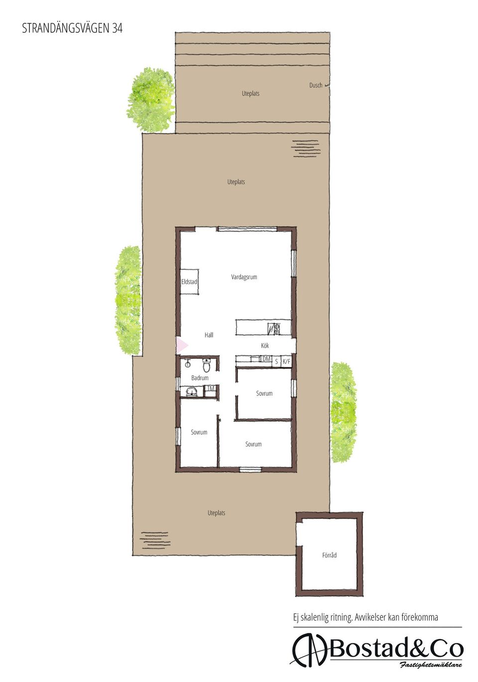 Villa, Strandängsvägen 34, Laxvik, Halmstad