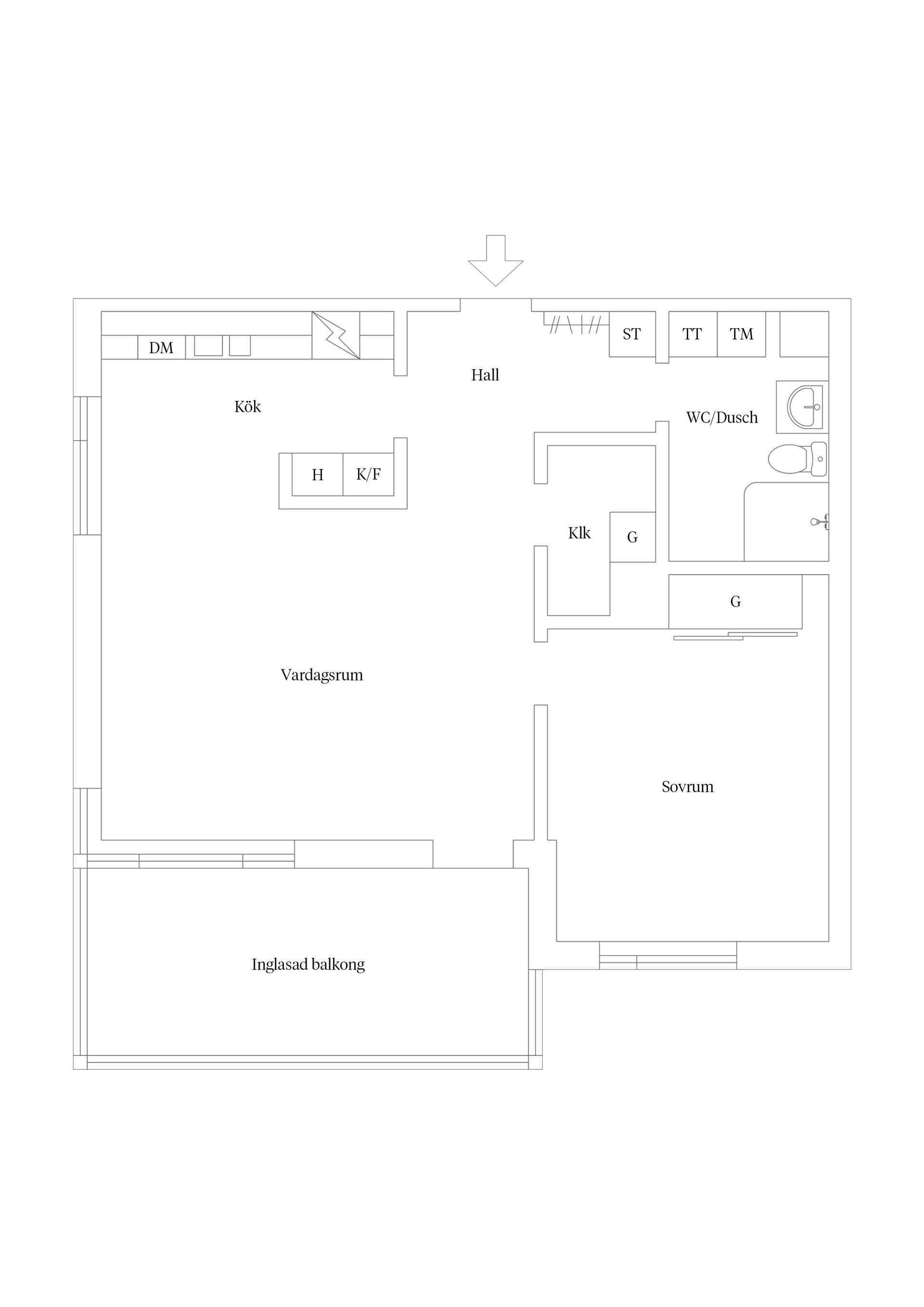Bostadsrätt, Klockargatan 18, Norra Luthagen, Uppsala