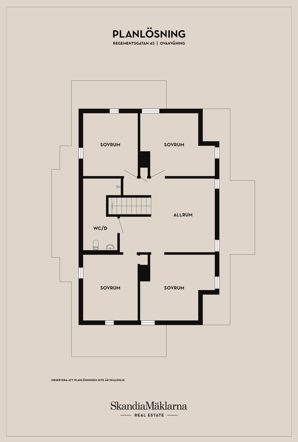 Villa, Regementsgatan 43, Centrum, Ystad