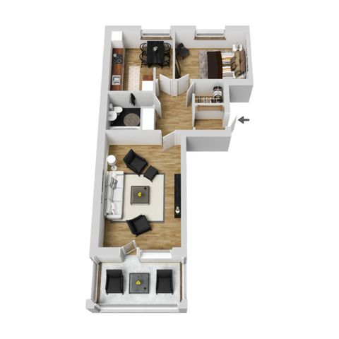 Bostadsrätt, Norskavägen 2C, Centrala Gällivare, Gällivare