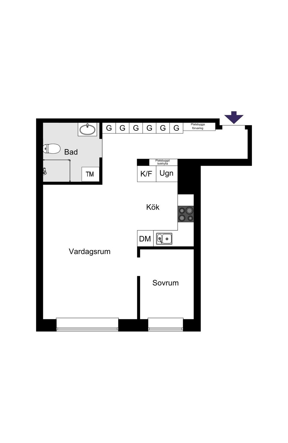 Bostadsrätt, Nyckelvägen 4, Råsunda, Solna