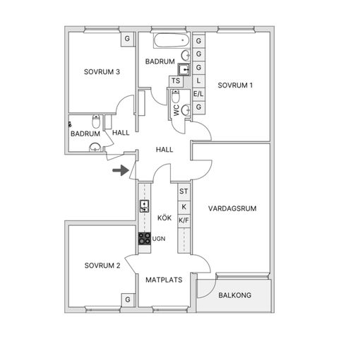 Bostadsrätt, Gränsholmsbacken 13, Vårberg, Stockholm