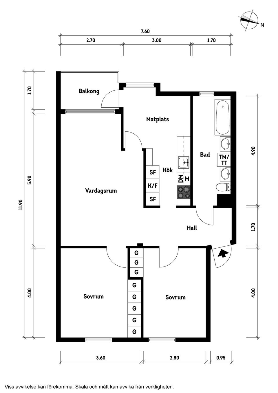 Bostadsrätt, Bågskyttegatan 3G, Jungfruplatsen, Mölndal