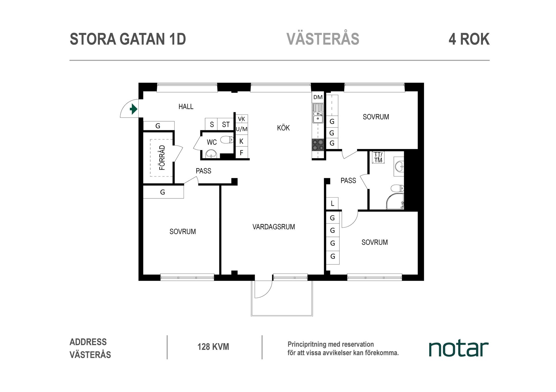 Bostadsrätt, Stora gatan 1D, Centrum, Västerås