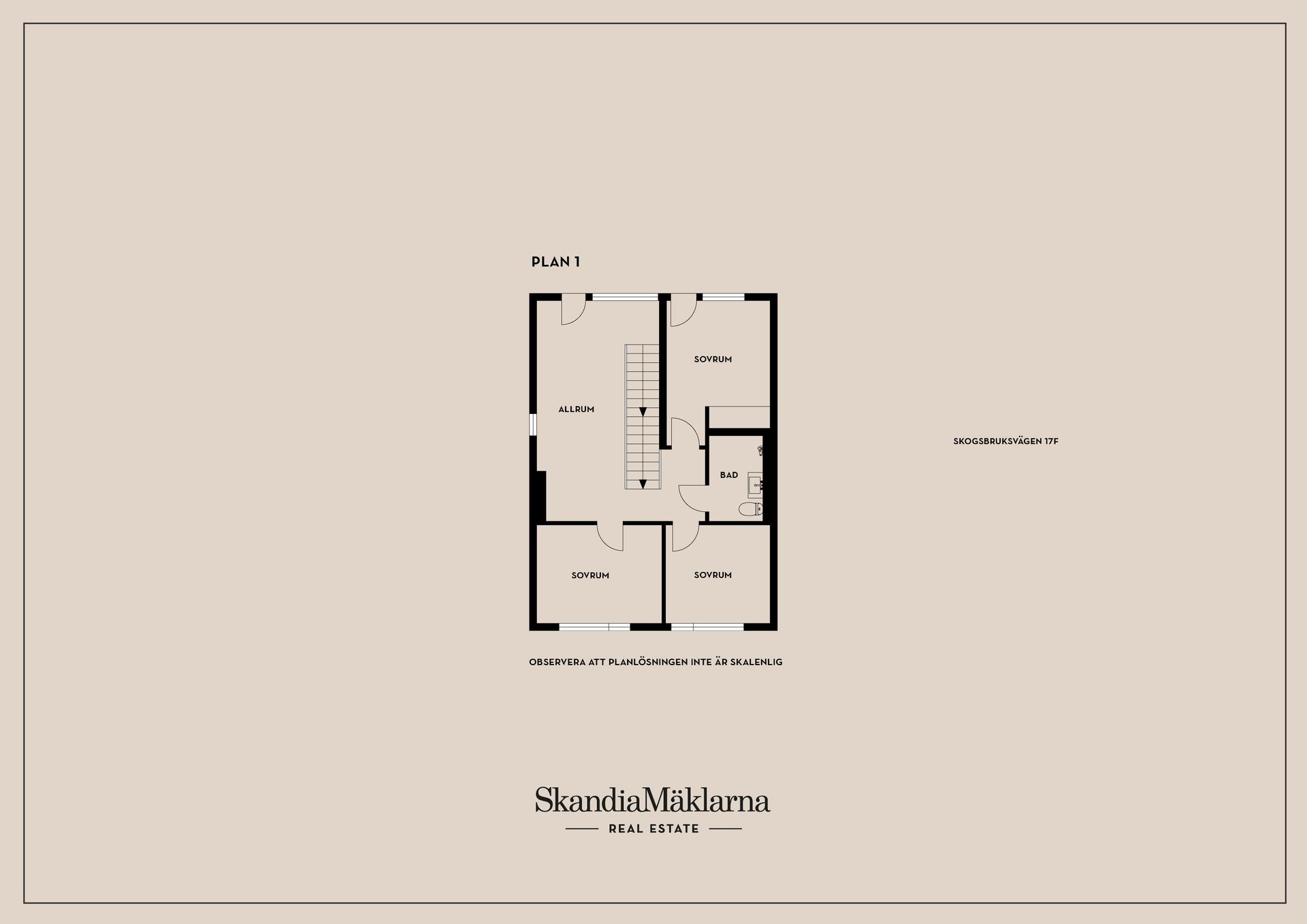 Radhus, Skogsbruksvägen 17F, Stockfallet, Karlstad