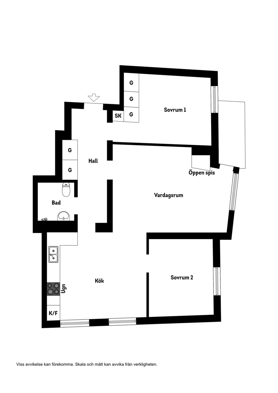 Bostadsrätt, Klubbacken 45, Mälarhöjden, Stockholm