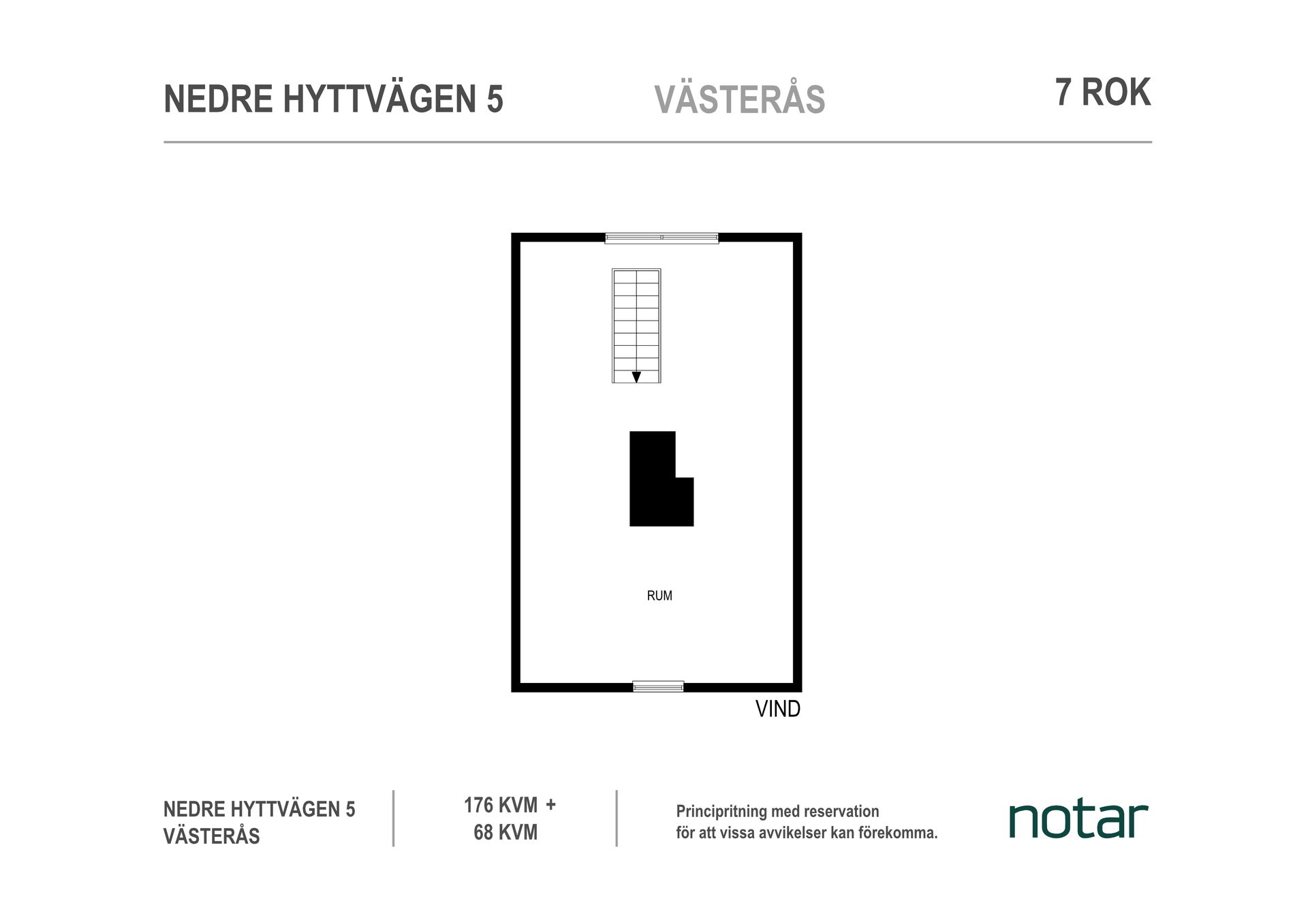 Villa, Nedre Hyttvägen 5, Annedal, Västerås