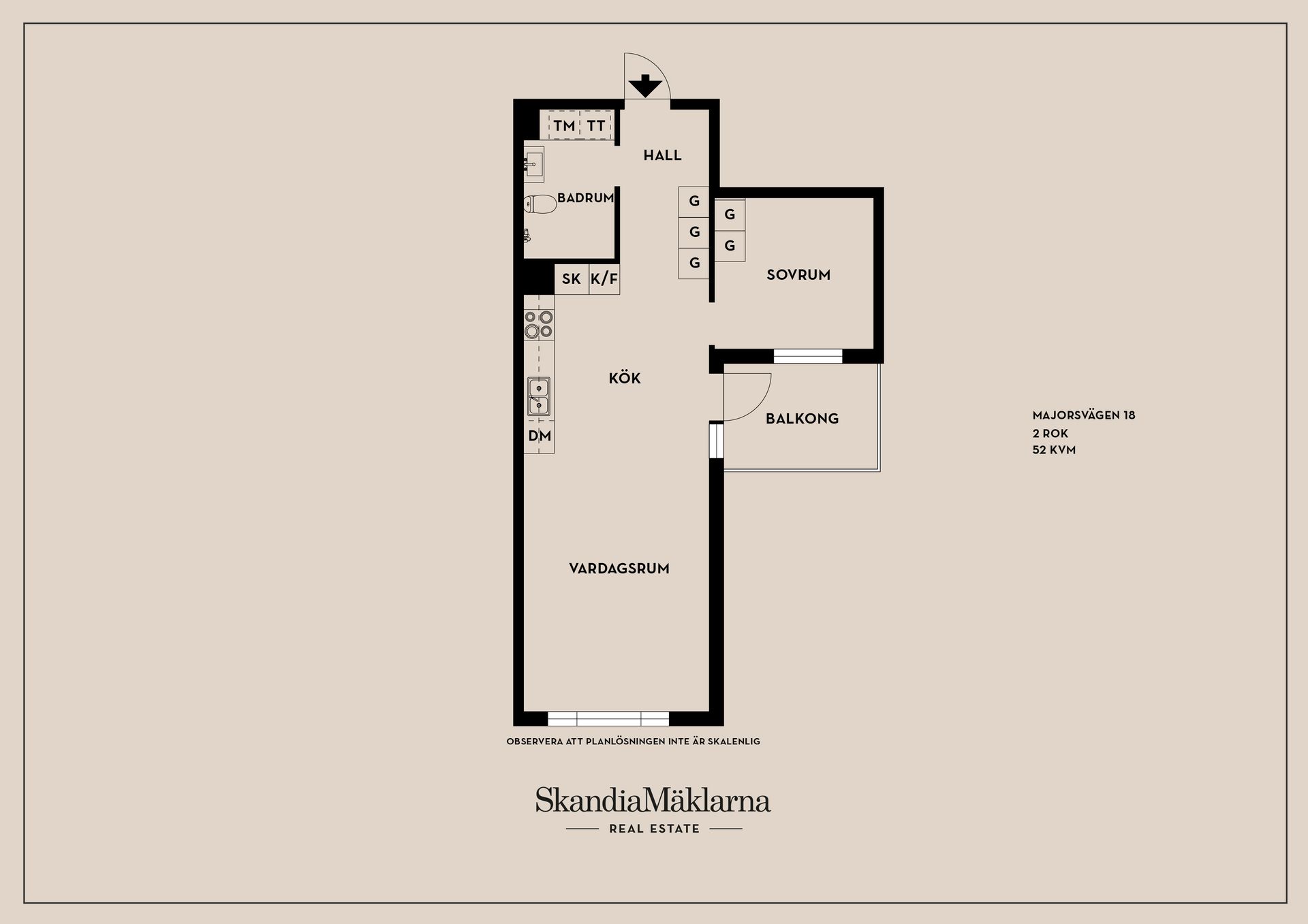 Bostadsrätt, Majorsvägen 18, Barkarbystaden, Järfälla