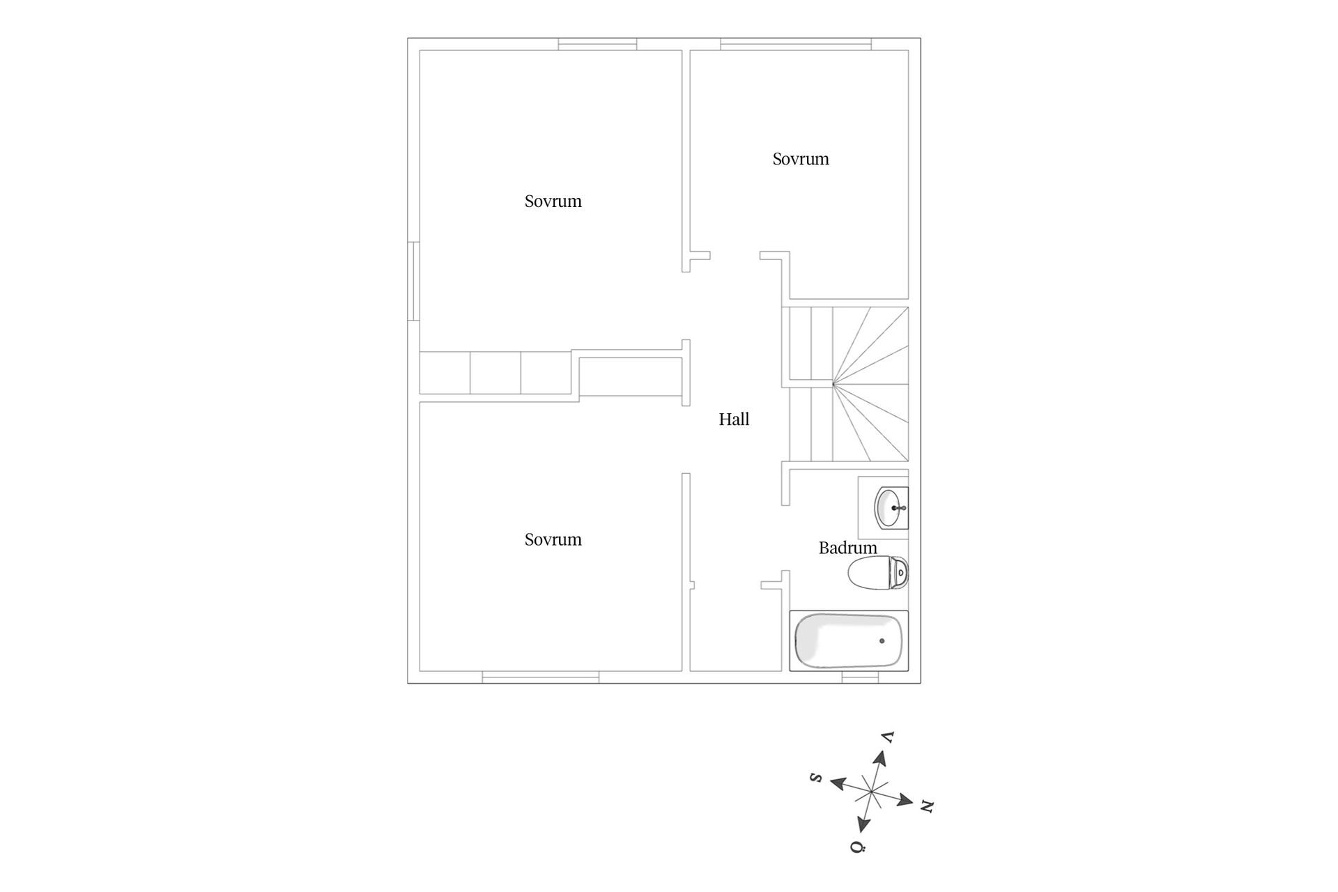 Radhus, Valthornsgatan 22A, Hestra, Borås