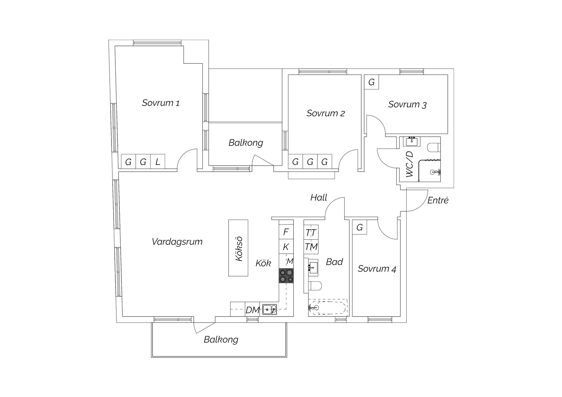 Bostadsrätt, Sjöviksbacken 15,8 tr, Liljeholmskajen, Stockholm