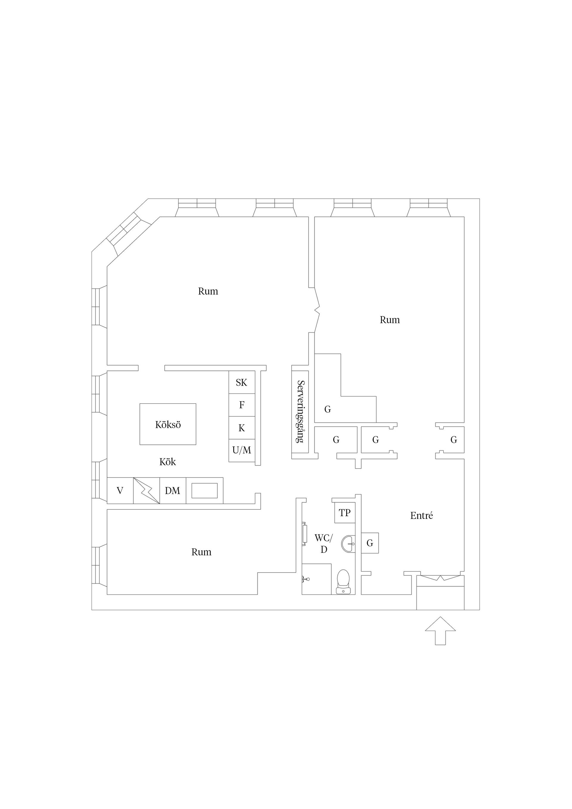 Bostadsrätt, Landshövdingegatan 6, Kvarnholmen, Kalmar