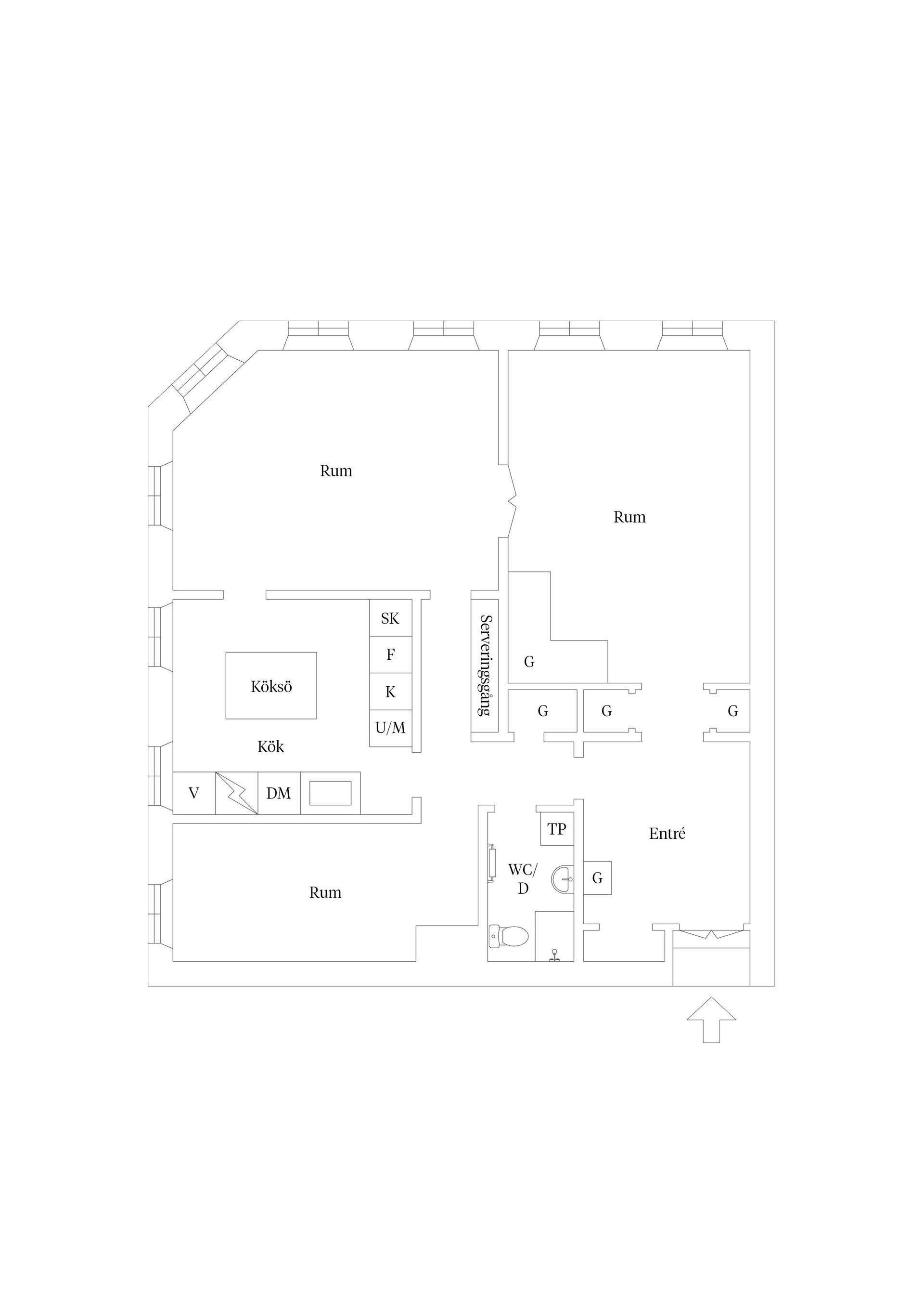 Bostadsrätt, Landshövdingegatan 6, Kvarnholmen, Kalmar