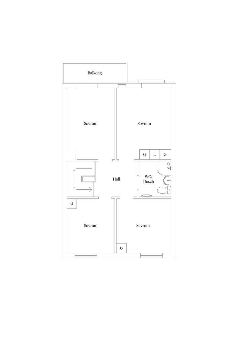 Bostadsrätt, Långa vägen 44, Vimpeltorpet, Kalmar
